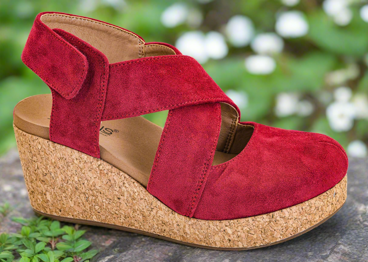 Case Closed / Dark Red Faux Suede by Corkys (ETA: Beginning of September) - BFF Here