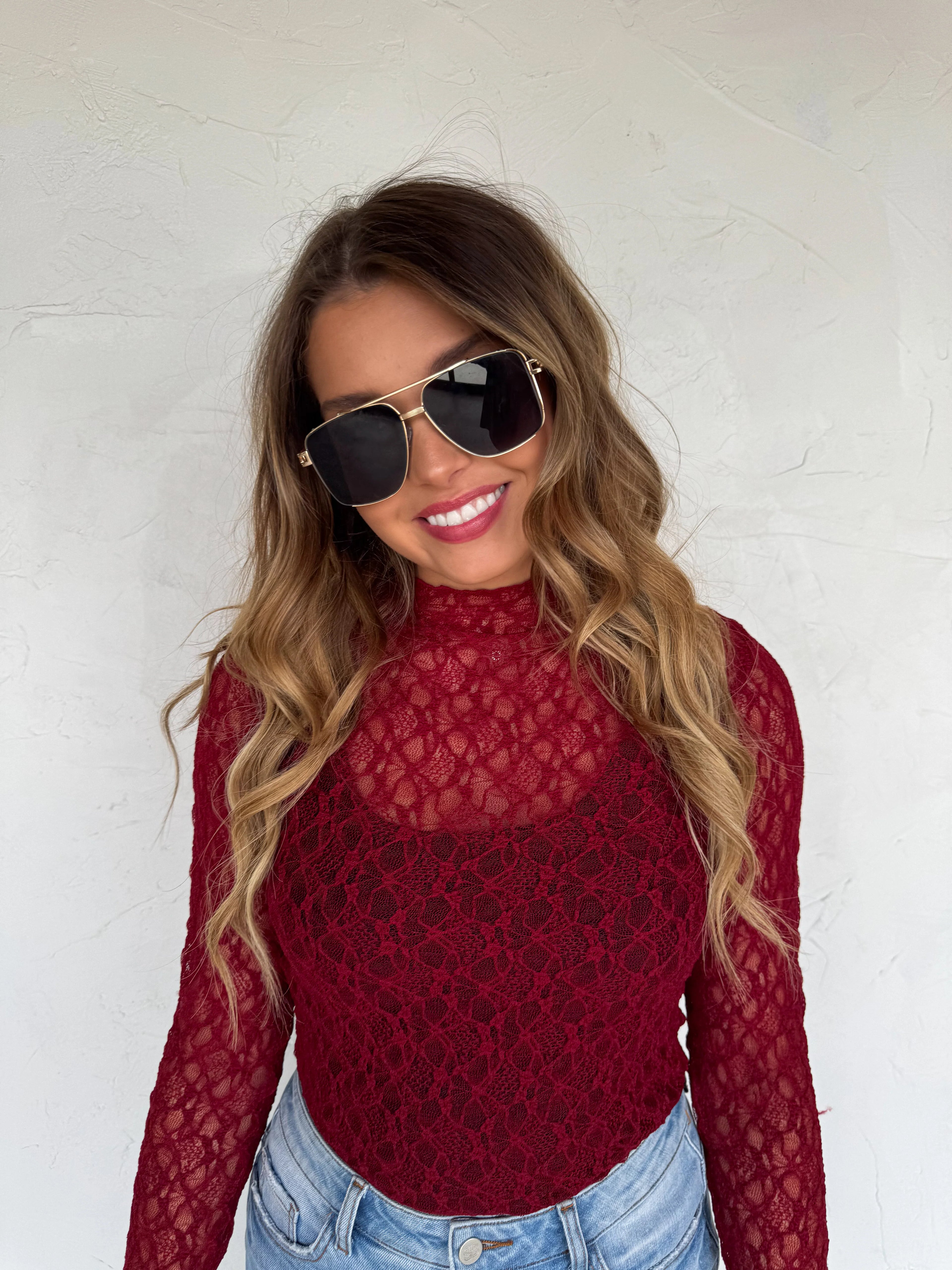 PREORDER: Jolie Lace Thumbhole Top by Blakeley (ETA: Mid November) - BFF Here