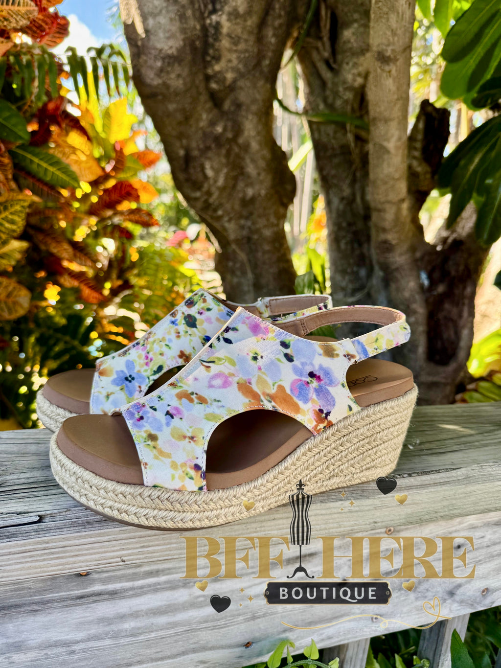 Carley - Natural Mini Floral Jute by Corkys - BFF Here