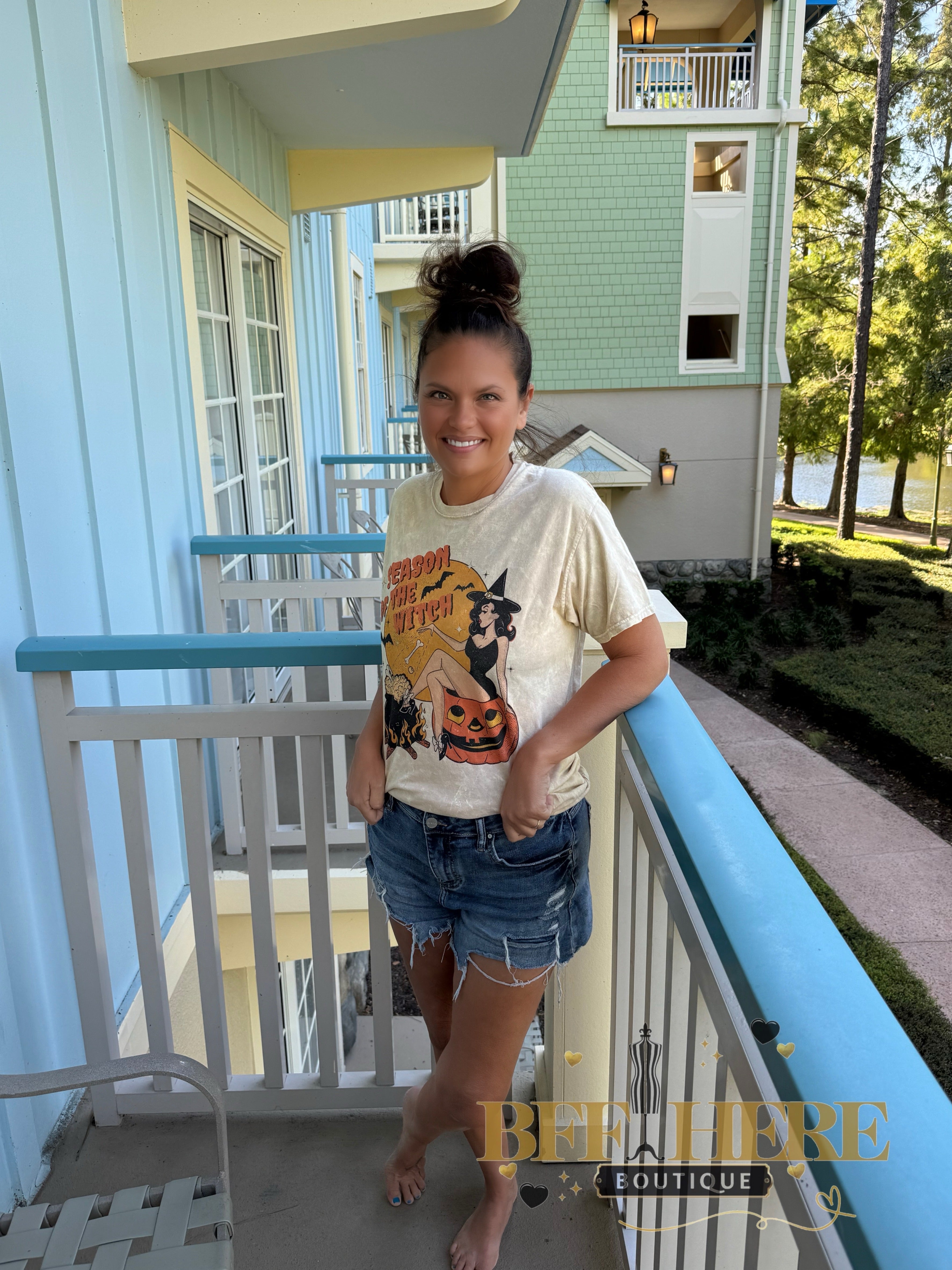 Season of the Witch Vintage Halloween Tee - BFF Here