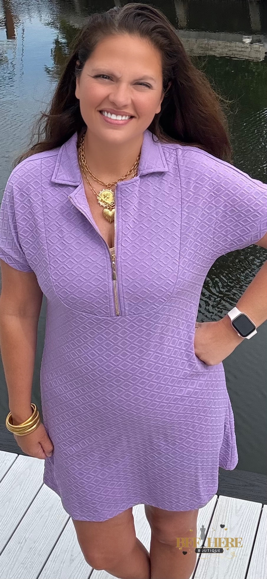 Ezra Textured Zipper Dress by Jess Lea / Choice of Color - BFF Here