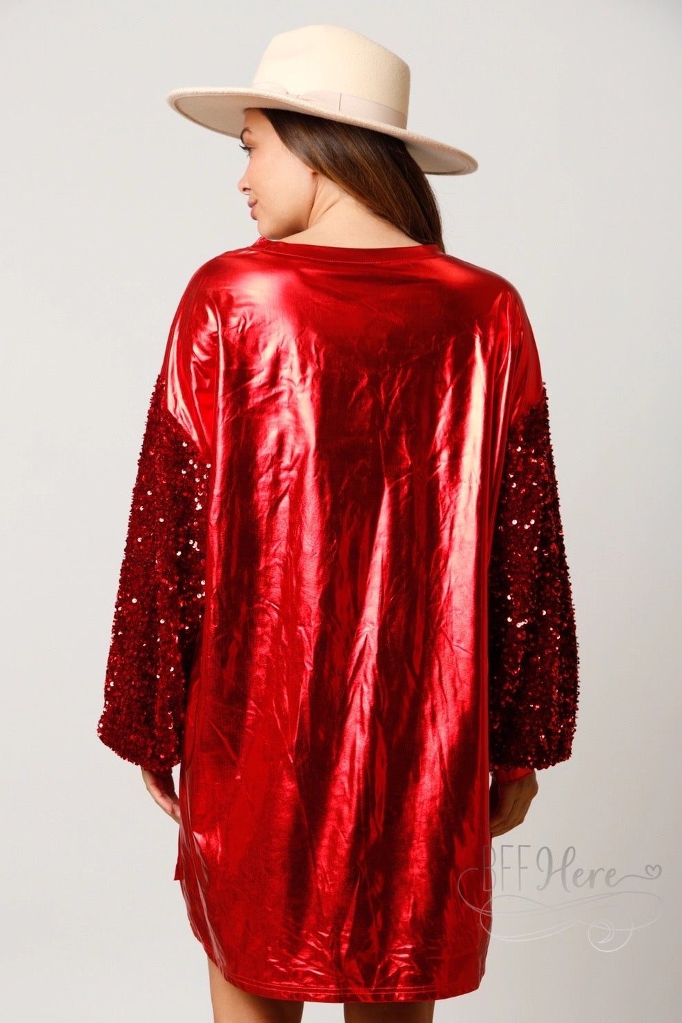 Holiday Sparkle: Merry Sequin Dress - BFF Here