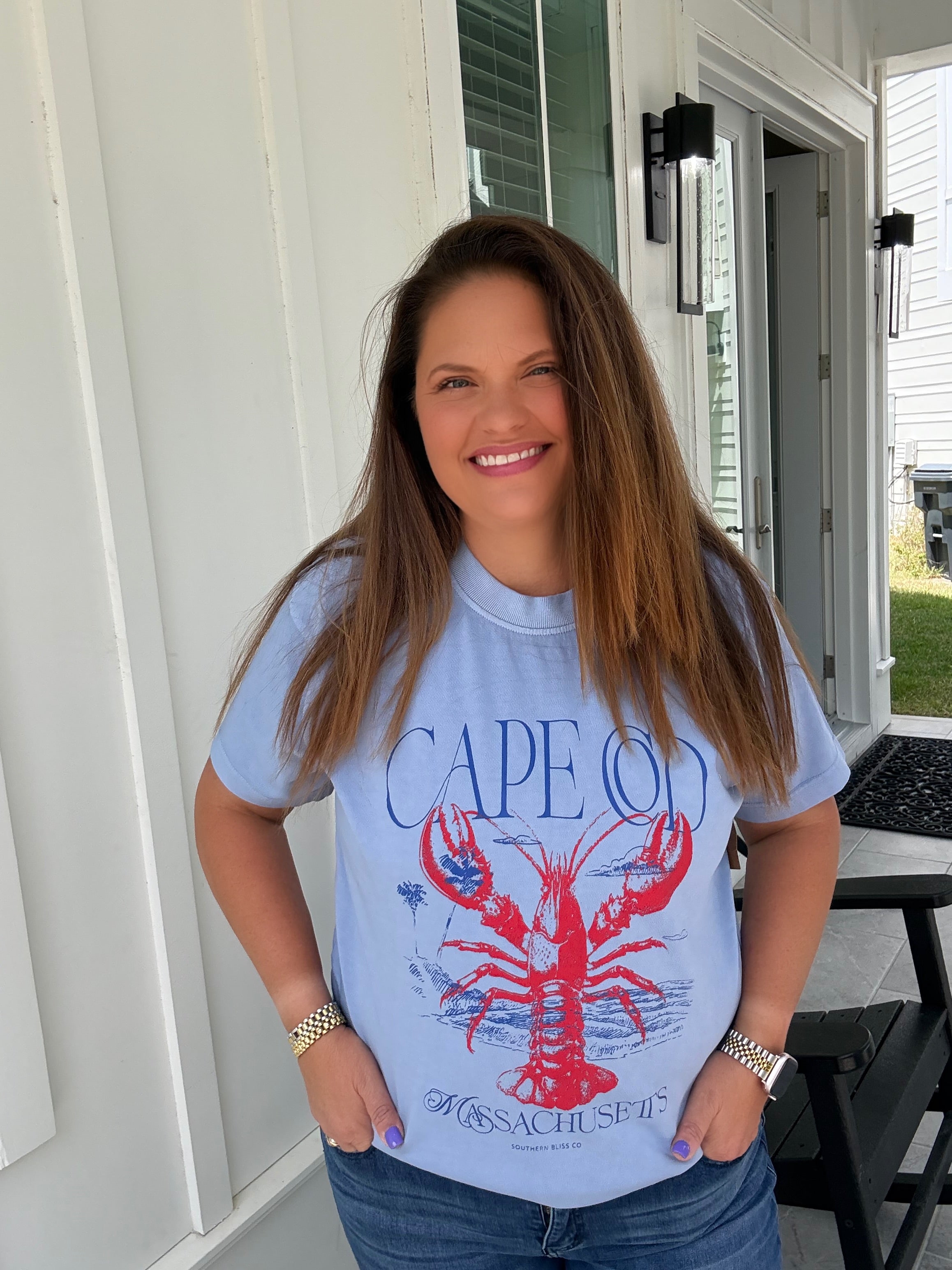 Cape Cod Mock Neck Tee by Southern Bliss (ARRAY) - BFF Here