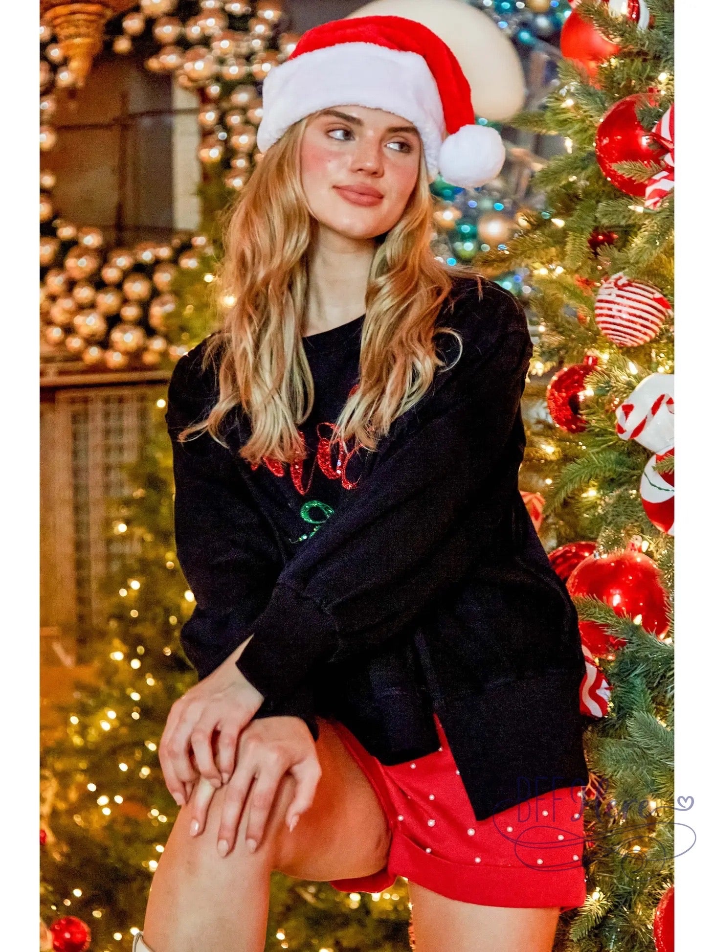 Holly Jolly Vibes: French Terry Holiday Sweatshirt / Choice of Color - BFF Here