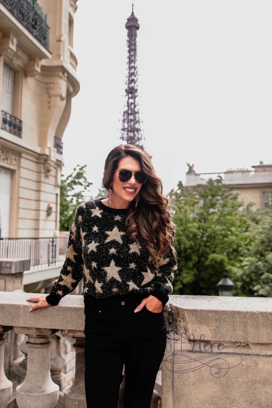 PREORDER: Time To Shine Star Sweater (Ships End of September) - BFF Here