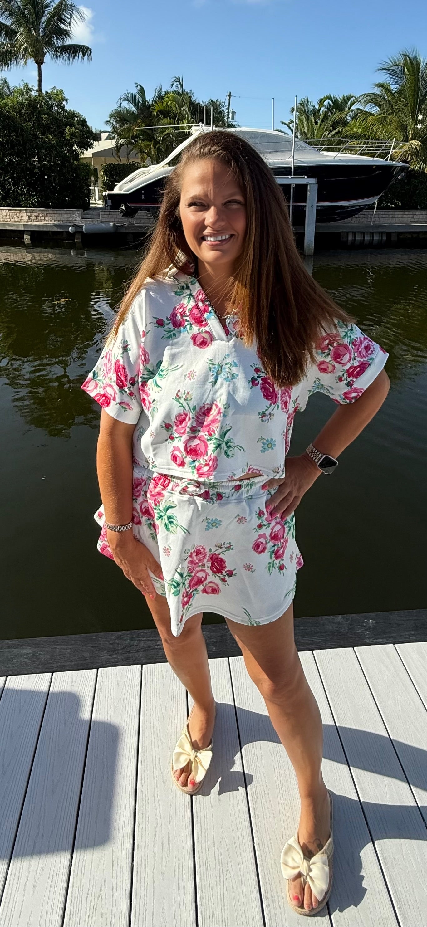 Hot To Spot Floral Skort Set by Blakeley - BFF Here