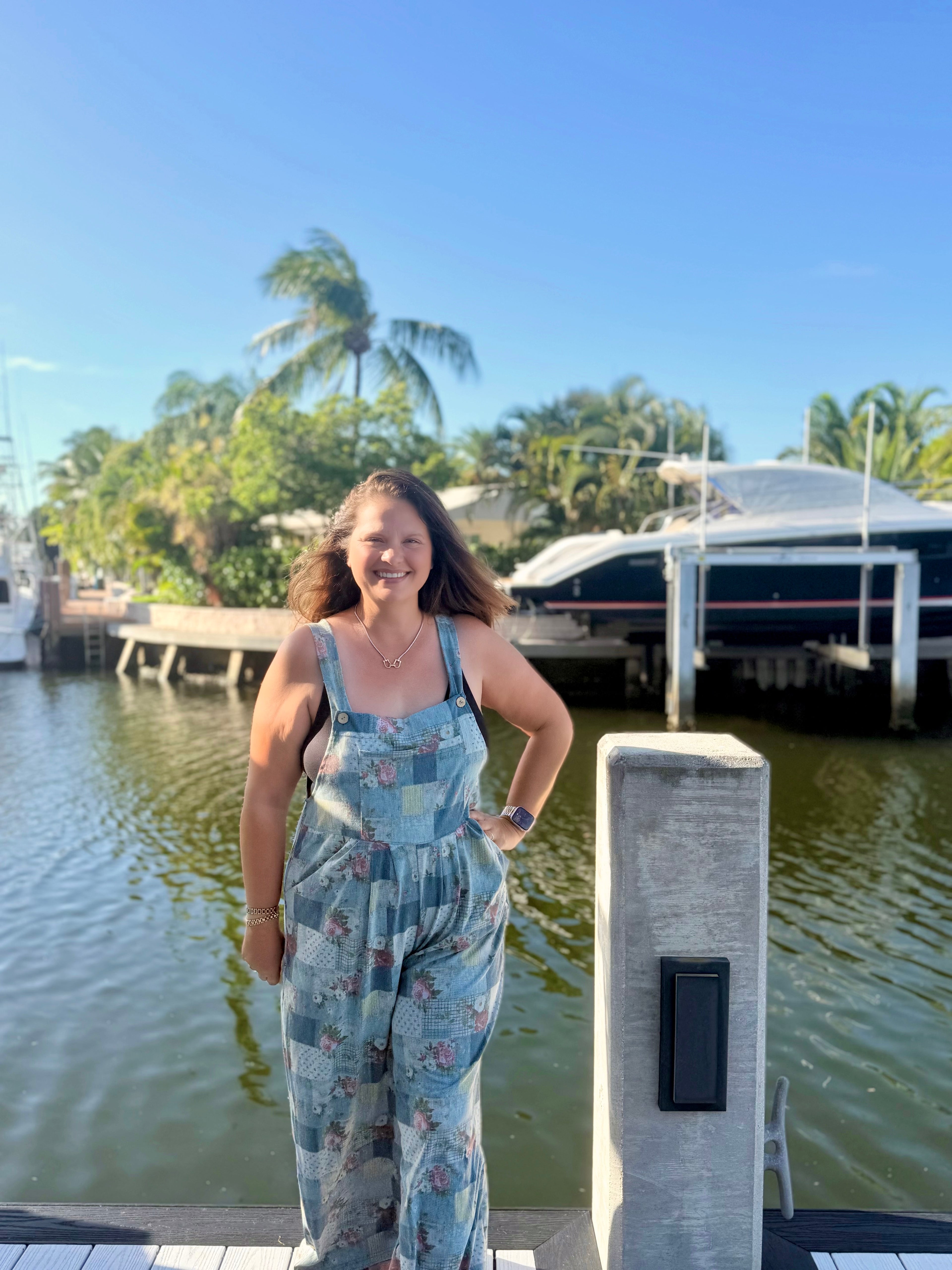 Floral Garden Cassidy Denim Overalls by Blakeley - BFF Here