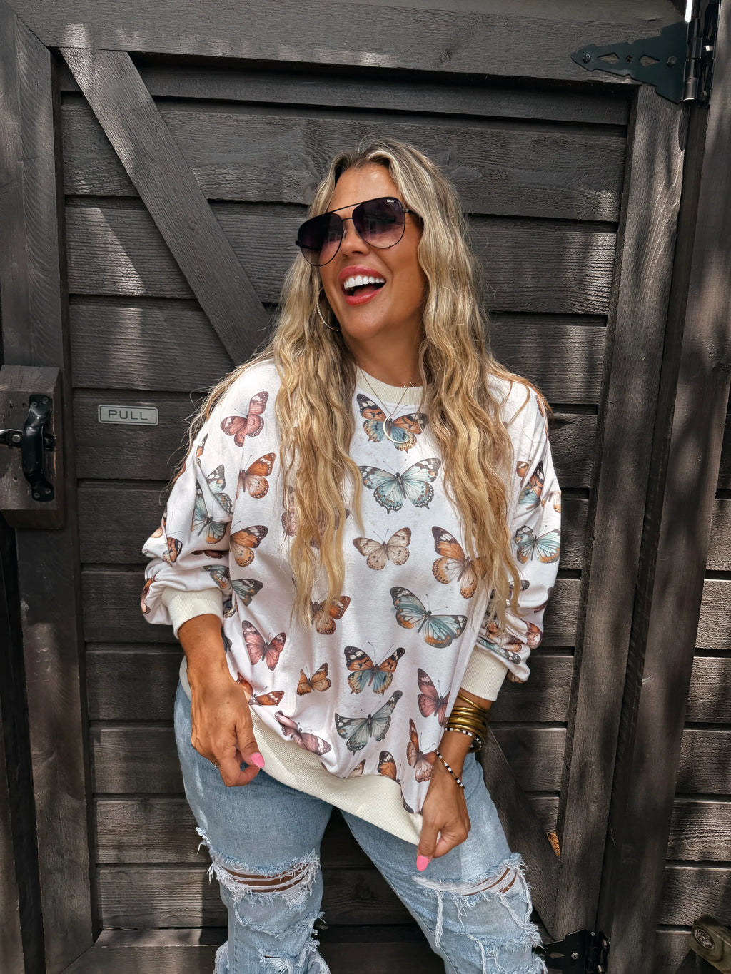 PREORDER: Butterfly Season Pullover Sweatshirt by Blakeley (ETA: August)