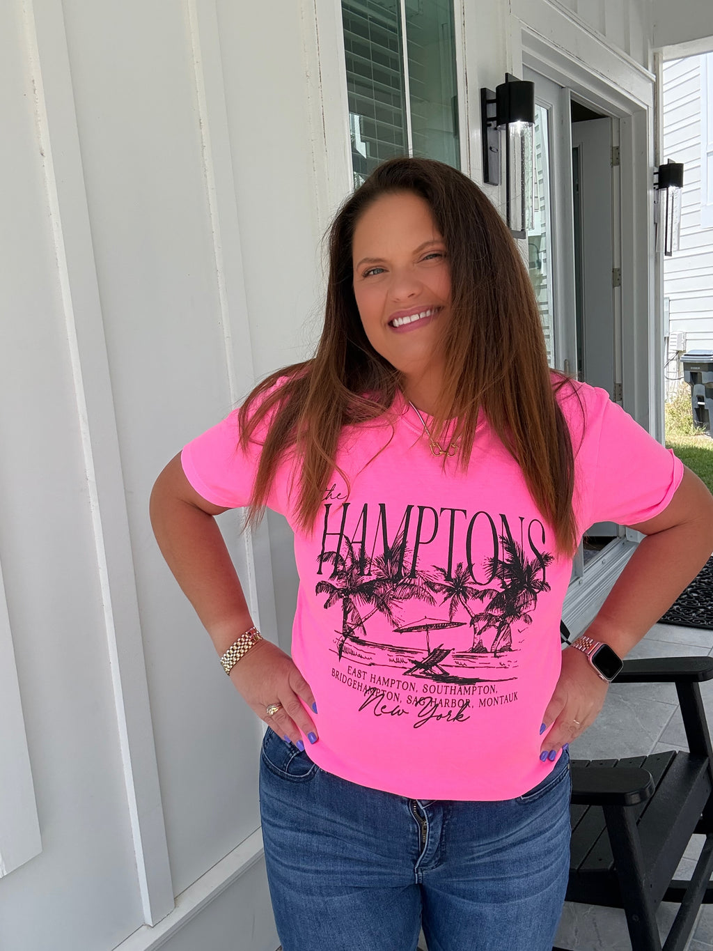 Hampton Hot Pink Tee by Southern Bliss (ARRAY) - BFF Here