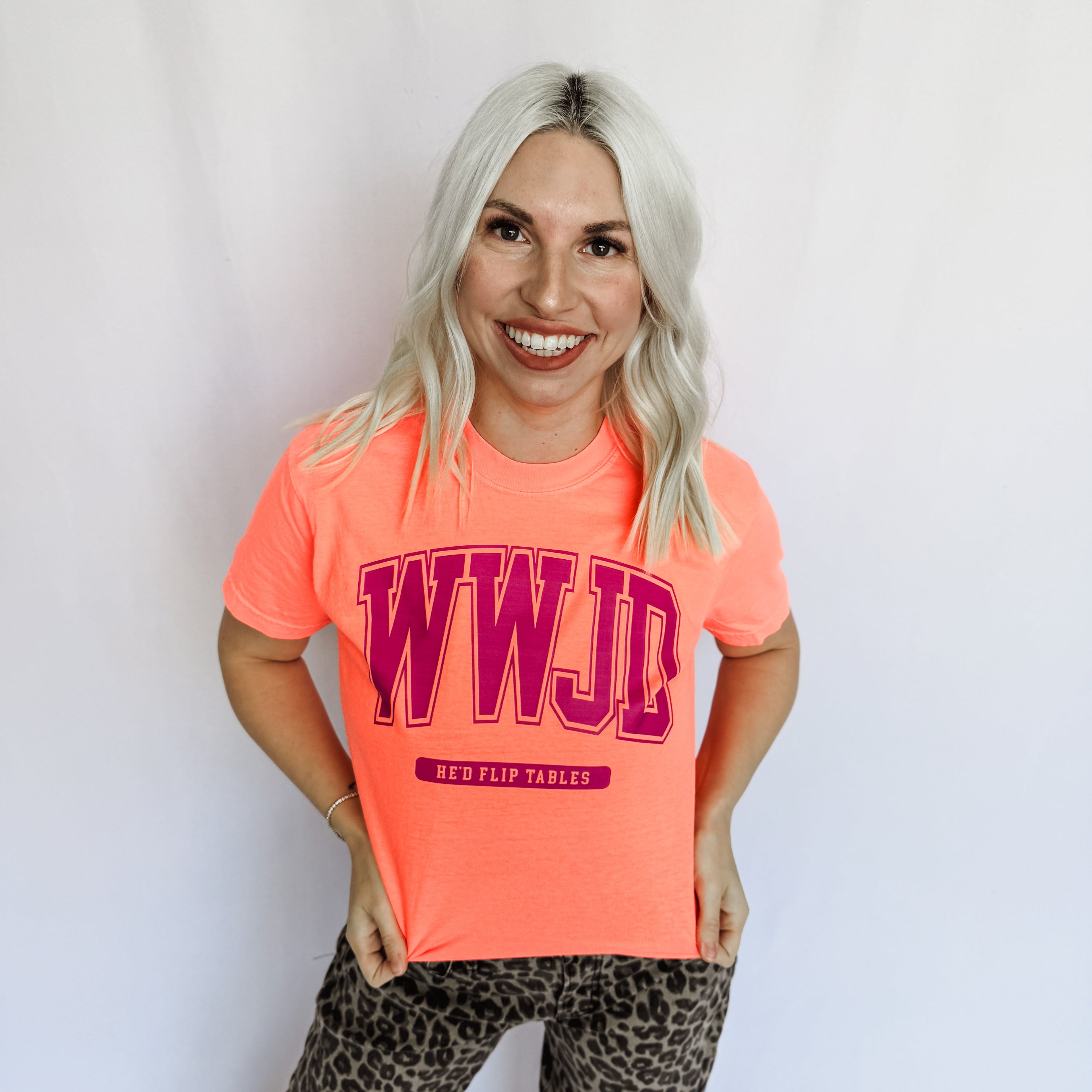 WWJD Flip Tables Graphic Tee by FestiviTees (Ships 2-3 weeks) - BFF Here