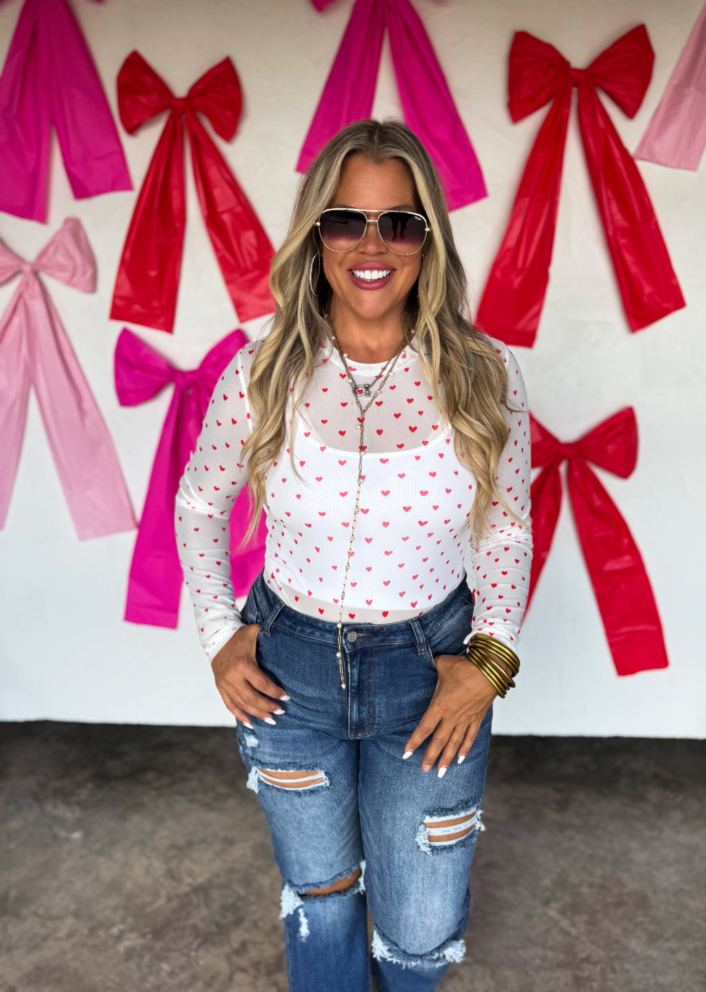 PREORDER: Valentine’s Dress It Up Mesh Tops (ETA: Mid December) - BFF Here