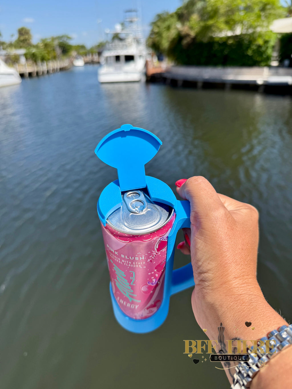 Sip & Chill Skinny Can Lid / Choice of Color - BFF Here