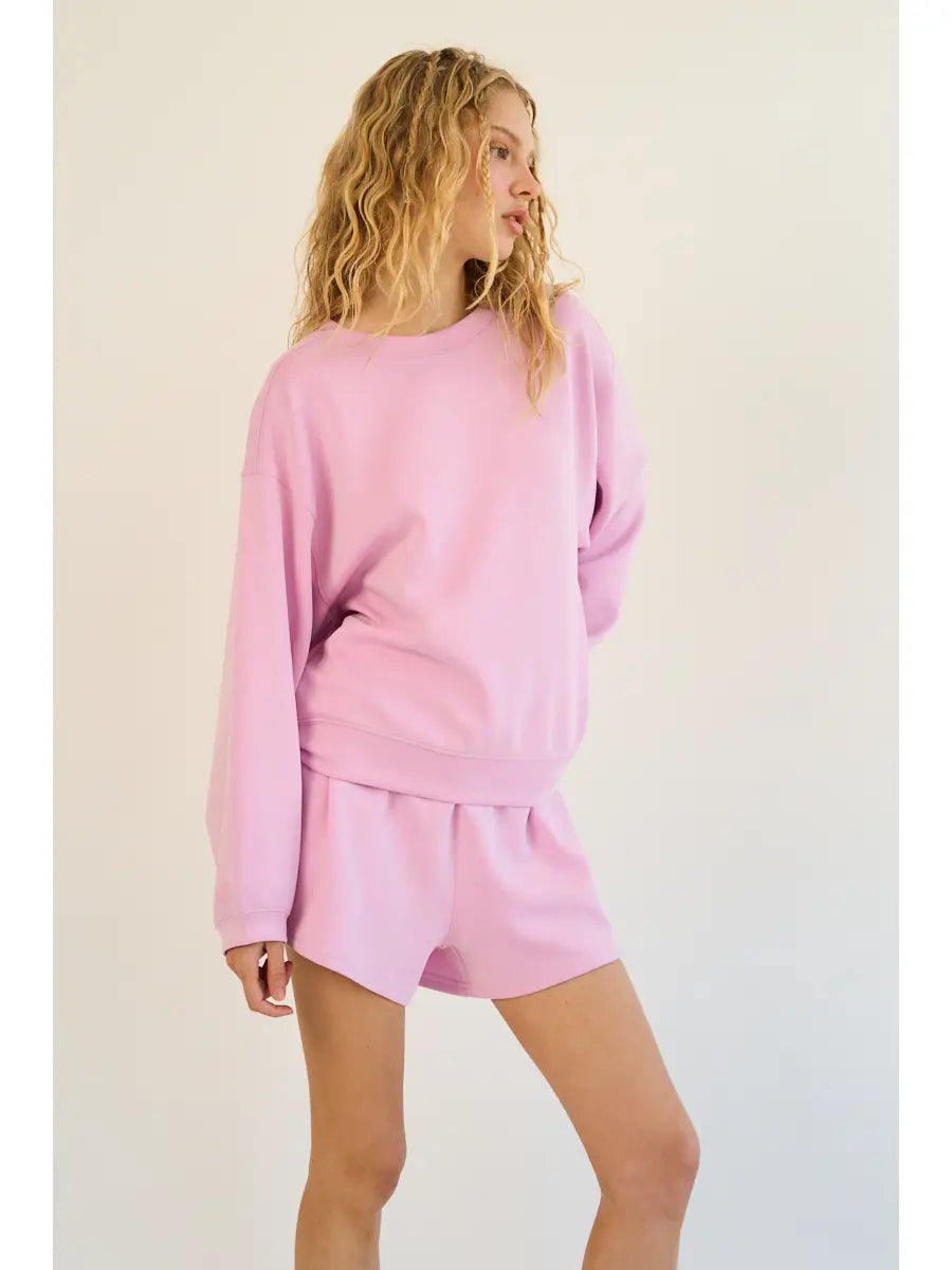 PREORDER: Buttery Modal Sweatshirt / Light Pink by The GREii (ETA: May) - BFF Here