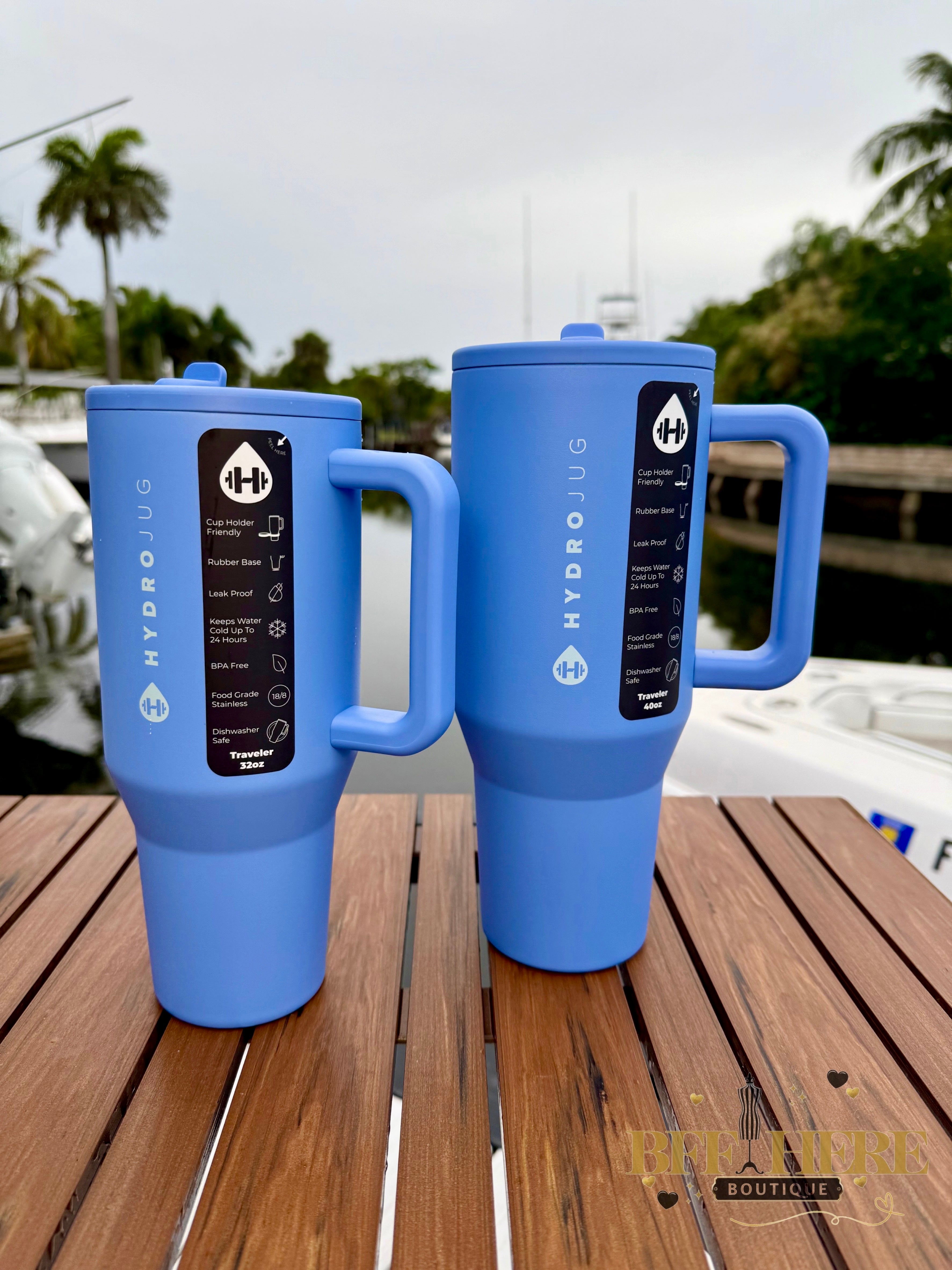 HydroJug Traveler - 40oz / Light Blue - BFF Here