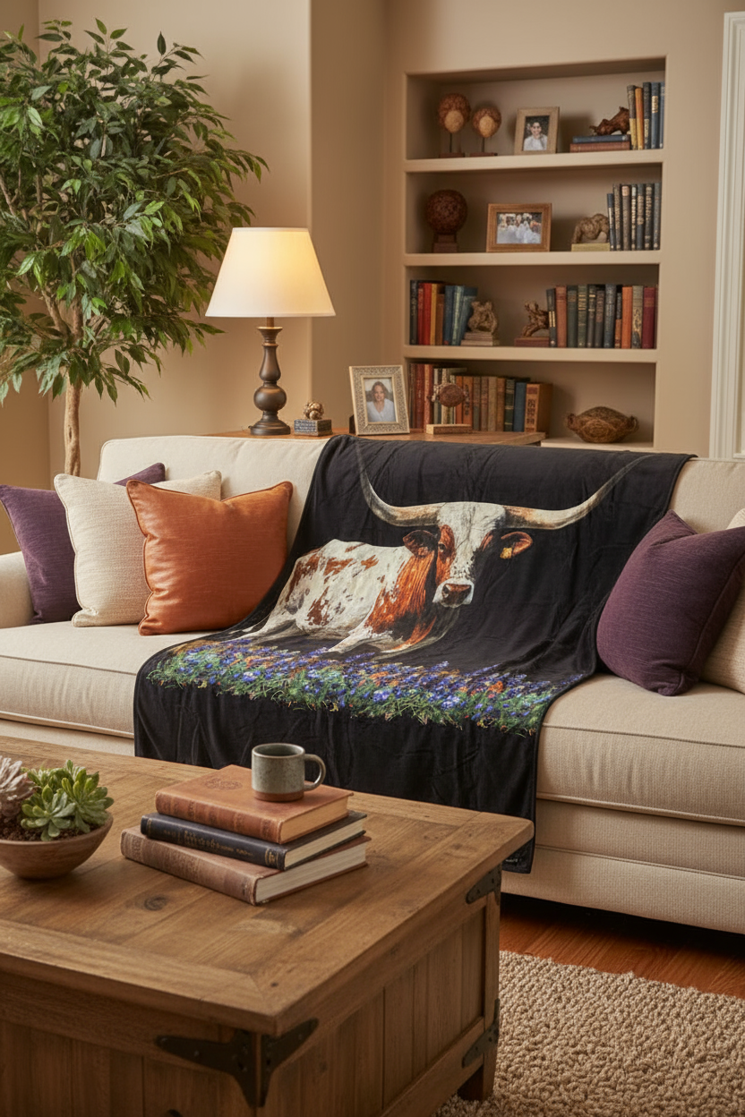 Texas Plain Blanket by Sterling Kreek - BFF Here