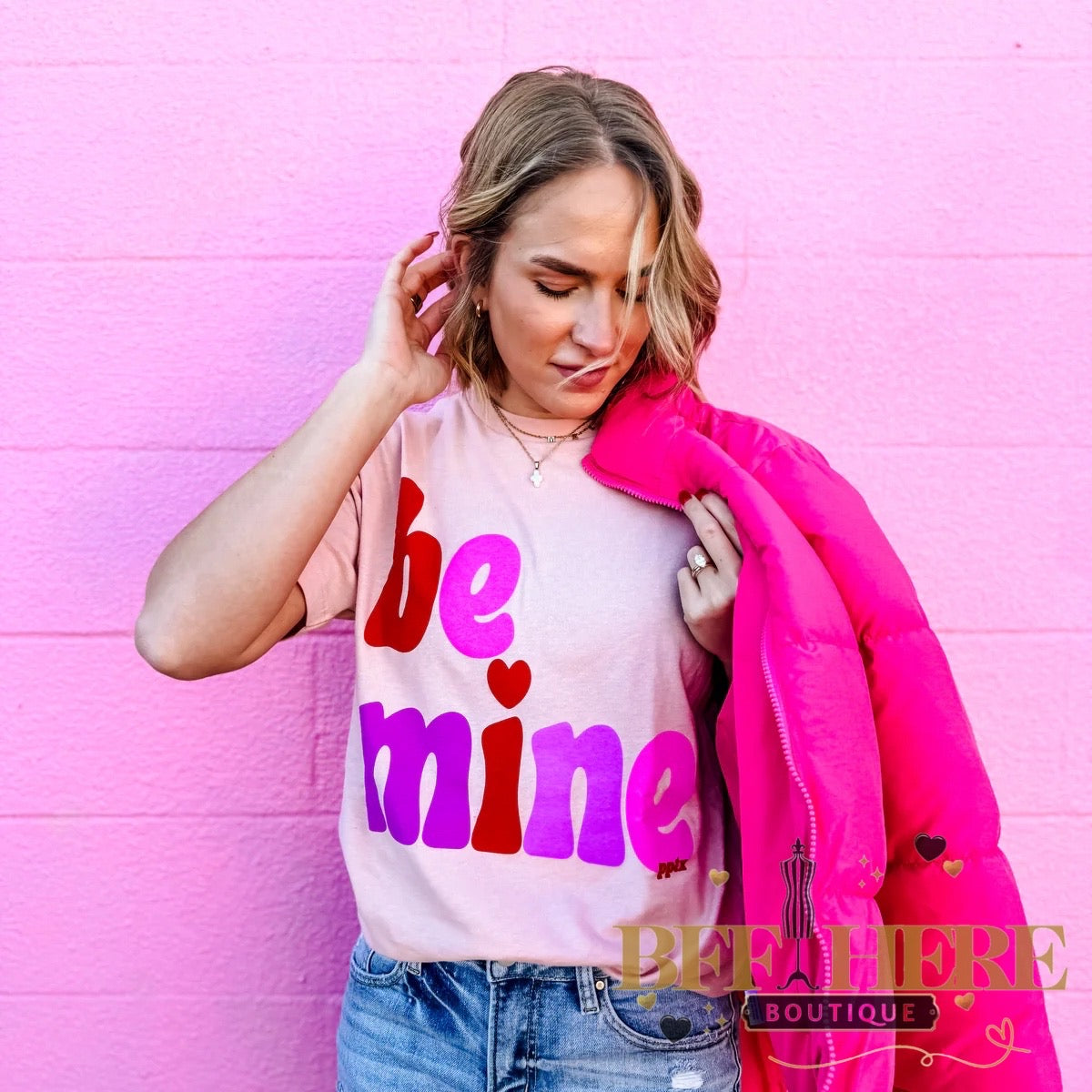 Be Mine Tee - BFF Here