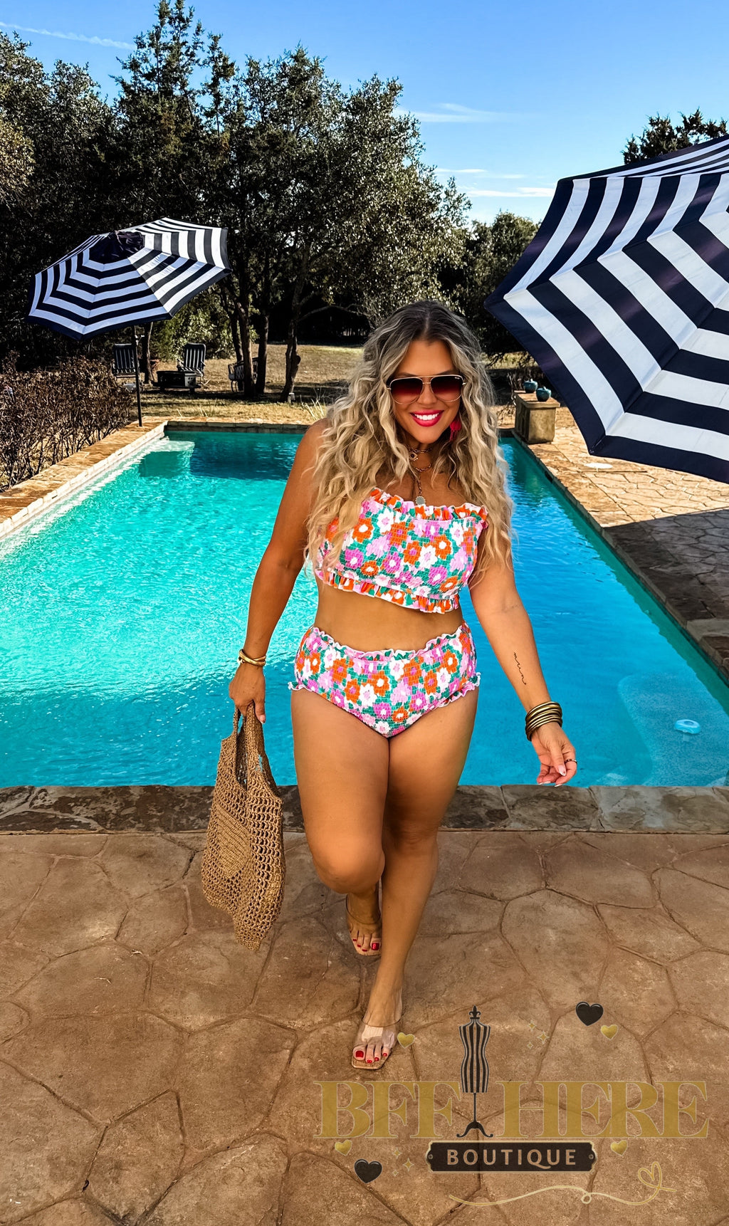 Amalfi Blooms Swim Set by Blakeley - BFF Here