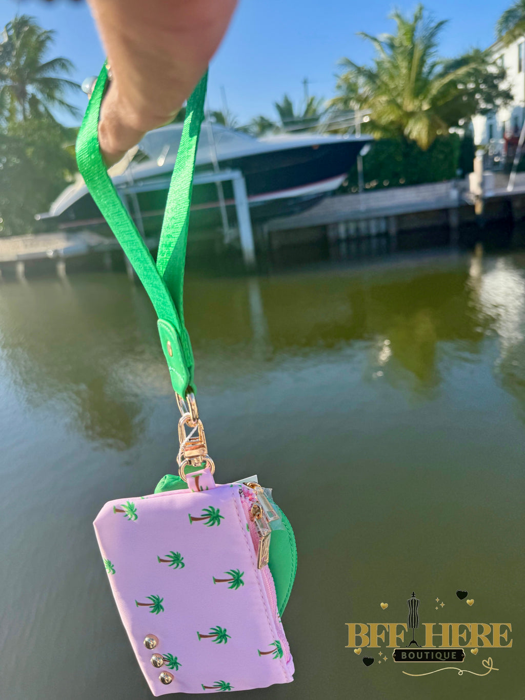 Summer Spritz Dual Pouch Wristlet by Pretty Simple / Choice of Color - BFF Here