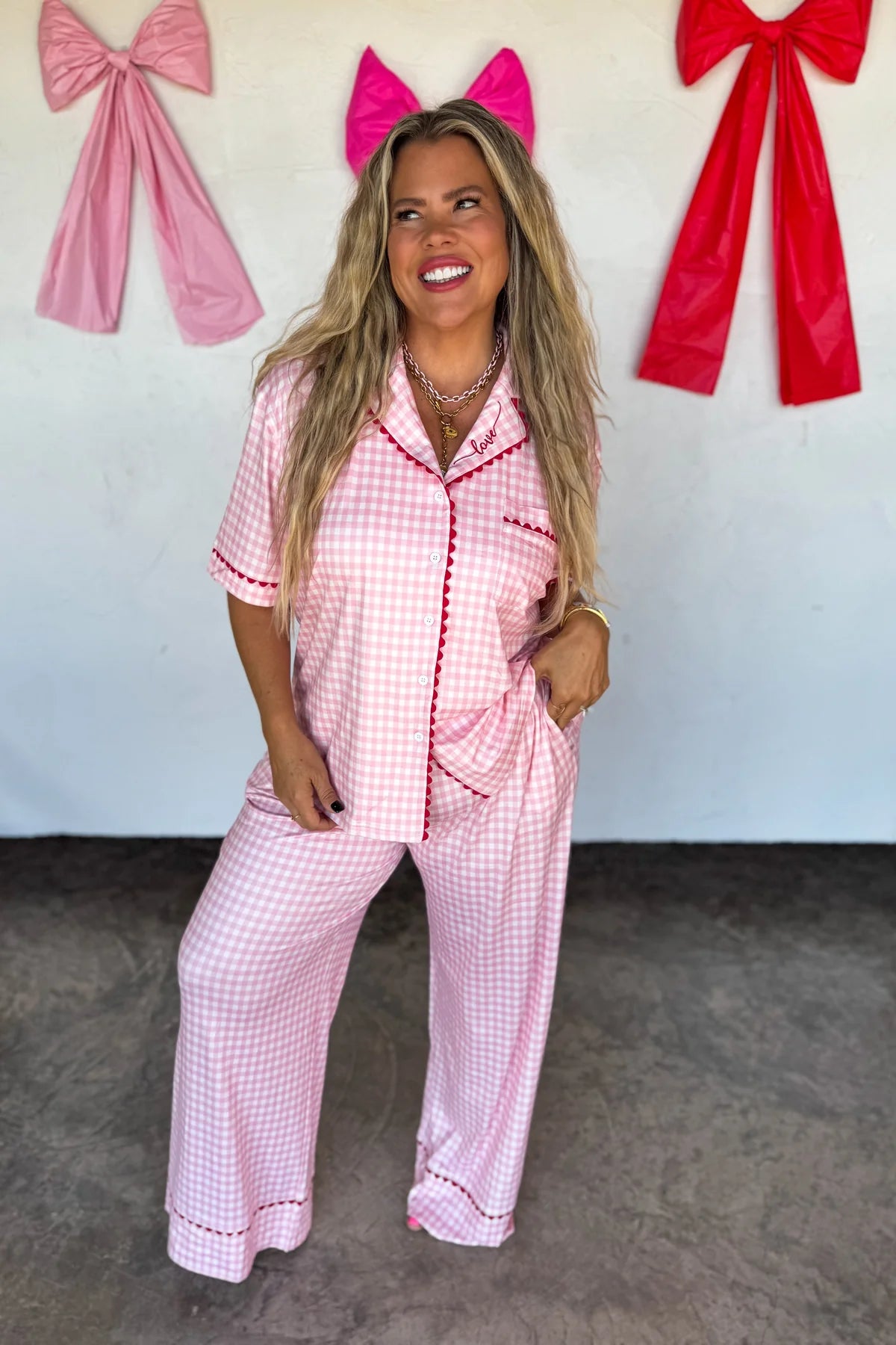 PREORDER: Gingham Love Lux Pajama Set  by Blakeley (ETA: Beginning of January )
