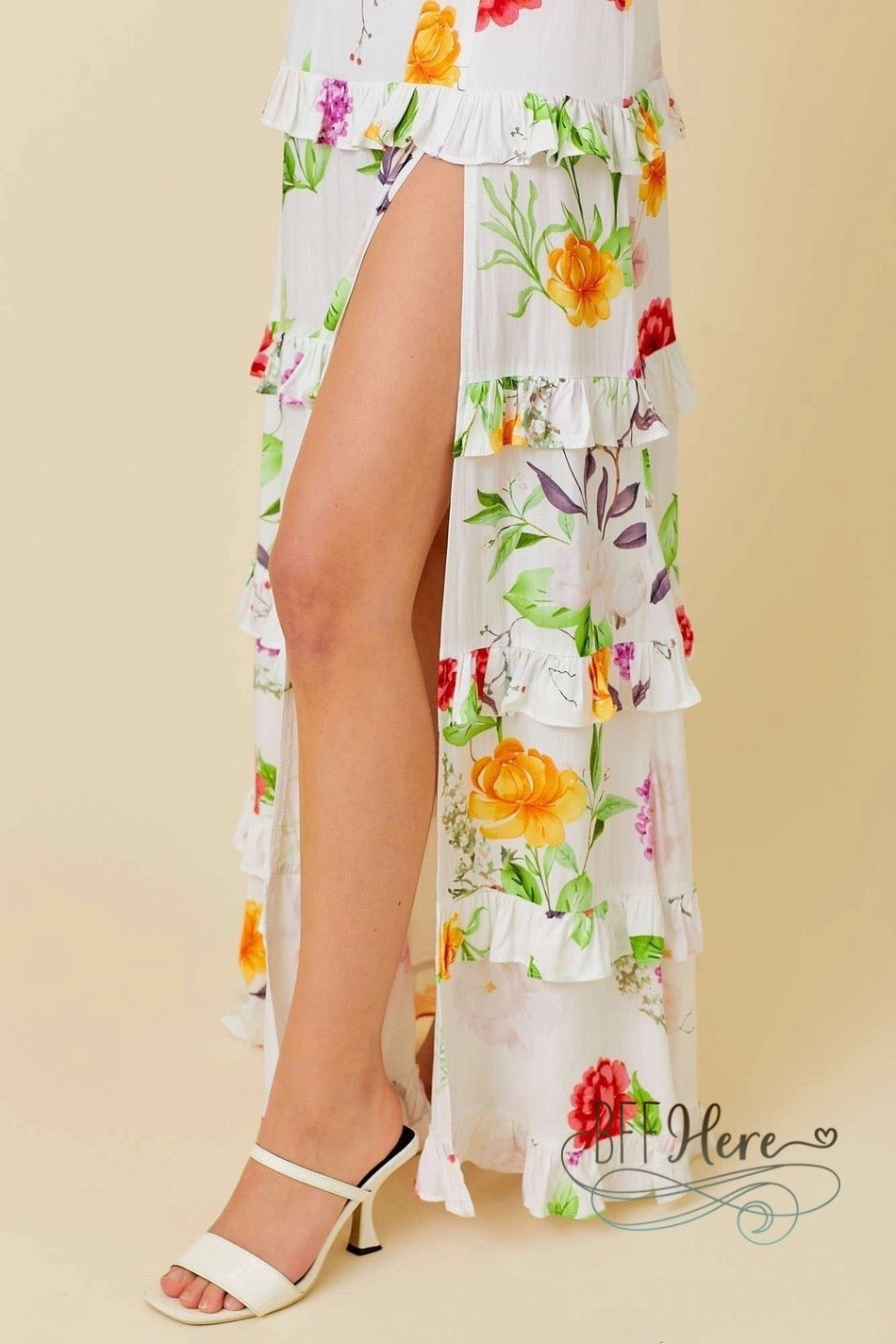 Garden Party Ruffle Maxi Dress - BFF Here