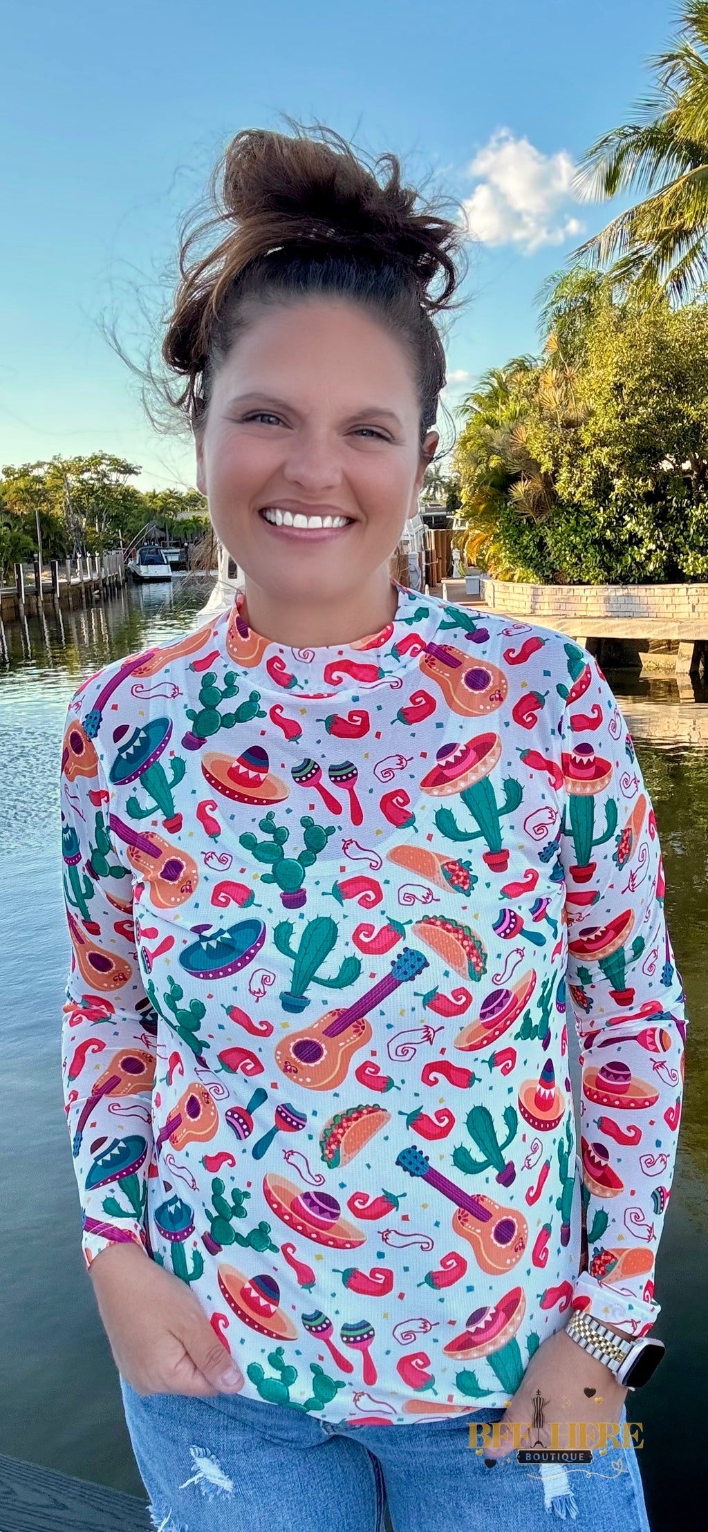 Time To Fiesta Mesh Top by Sterling Kreek - BFF Here