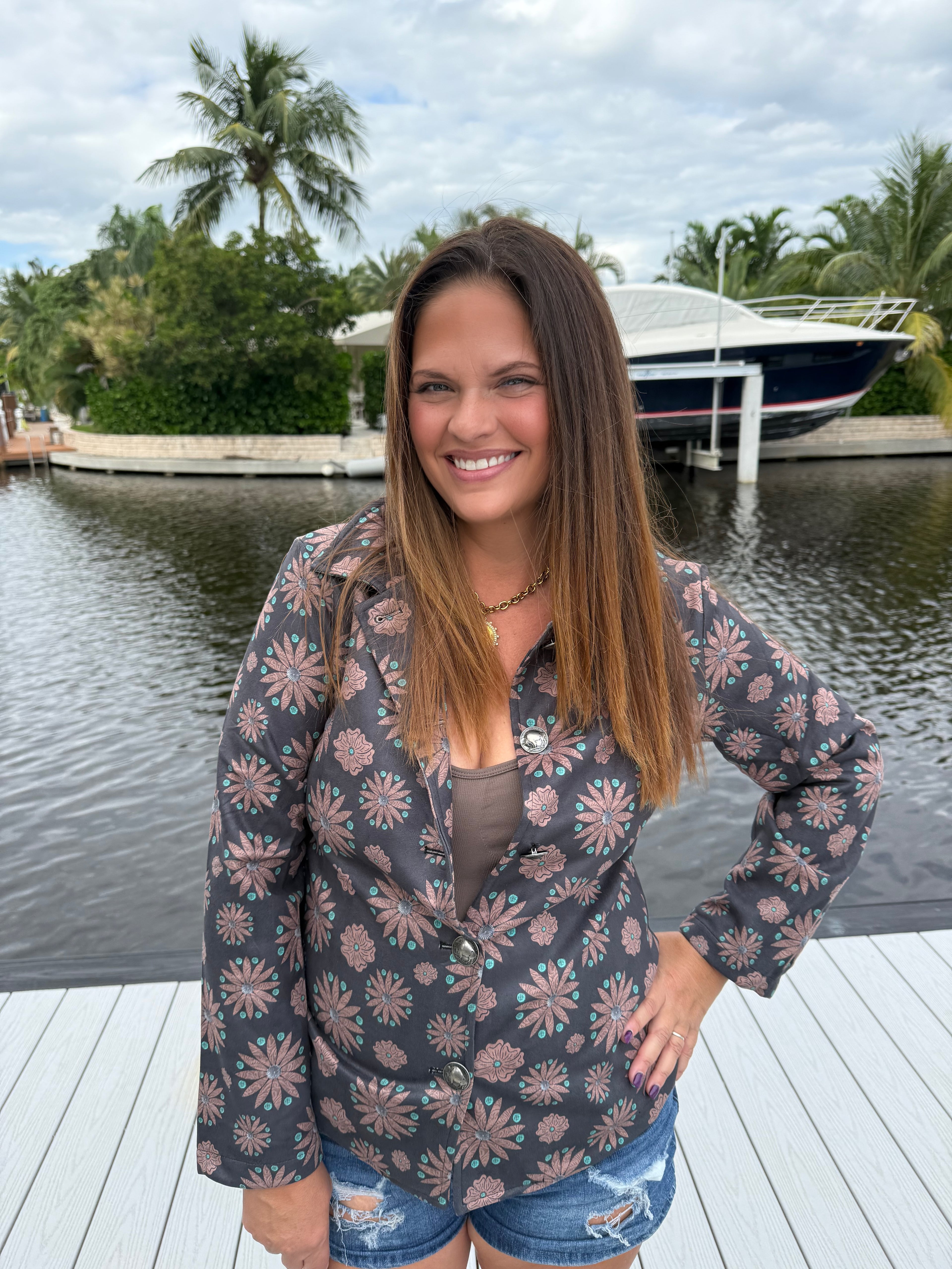 The Western Bloom Blazer by Sterling Kreek - BFF Here