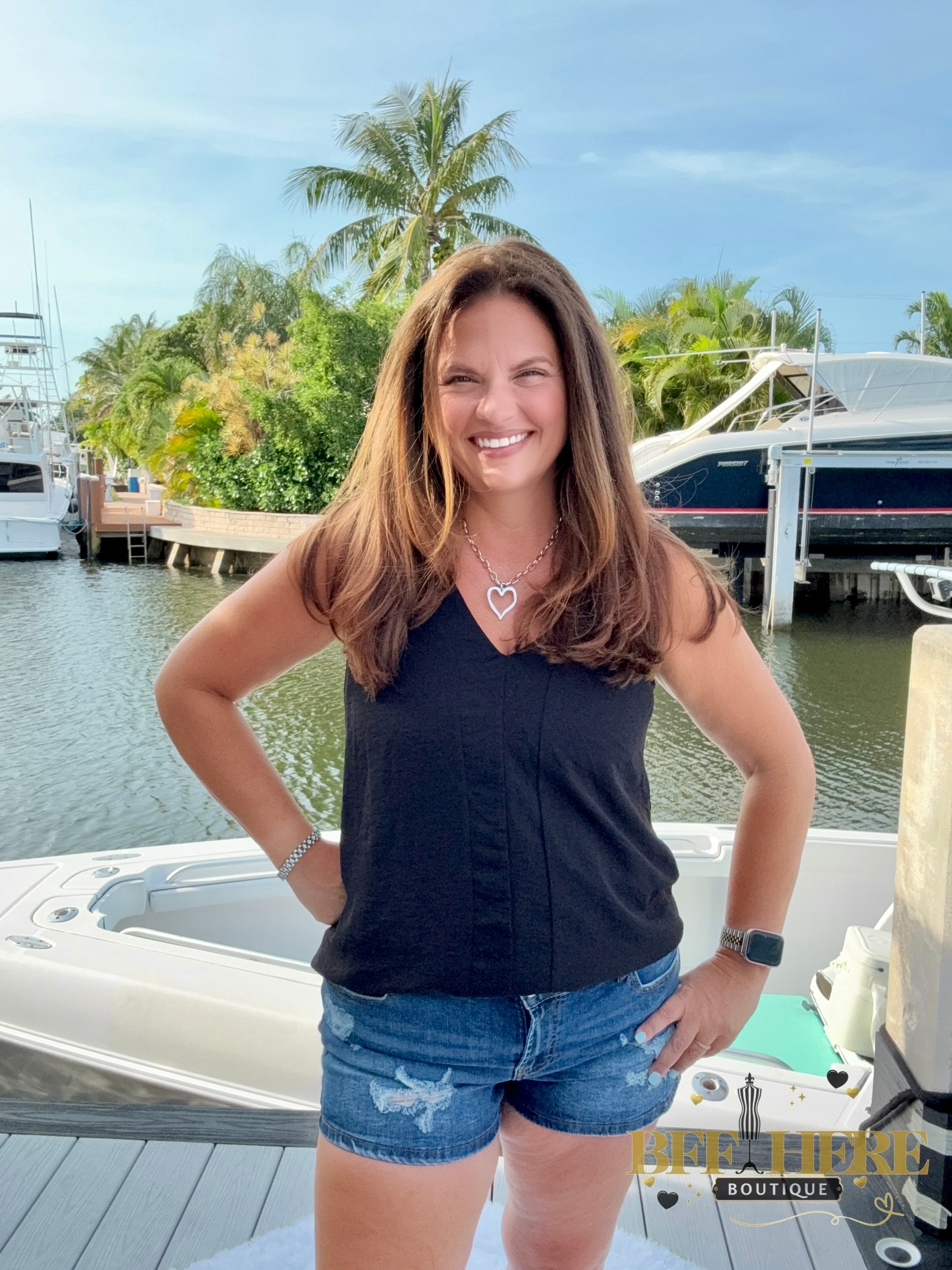 SK Denim Shorts by Sterling Kreek - BFF Here