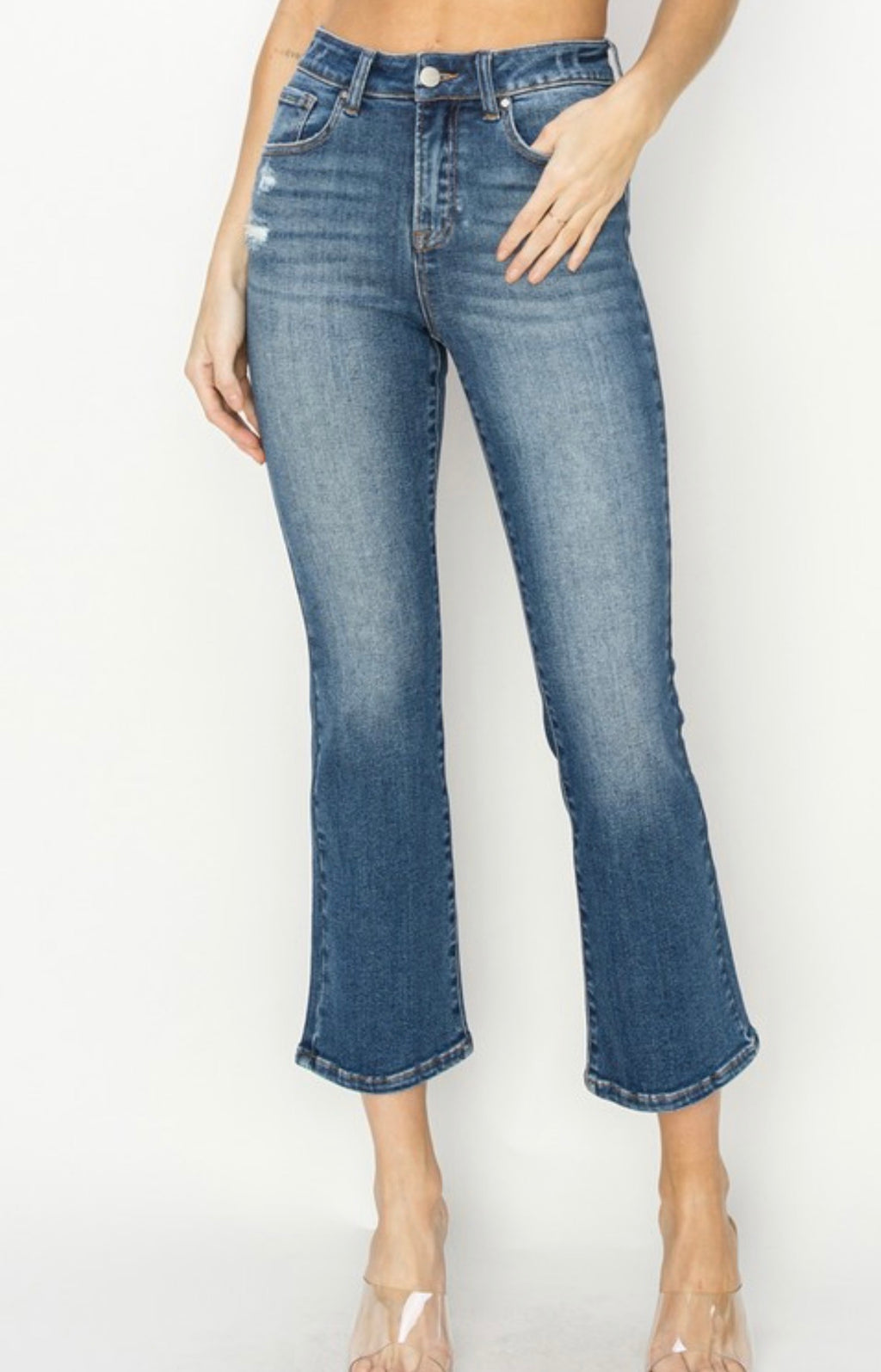 High Rise Ankle Flare Jeans by Risen Jeans (Ships 2-3 weeks) - BFF Here
