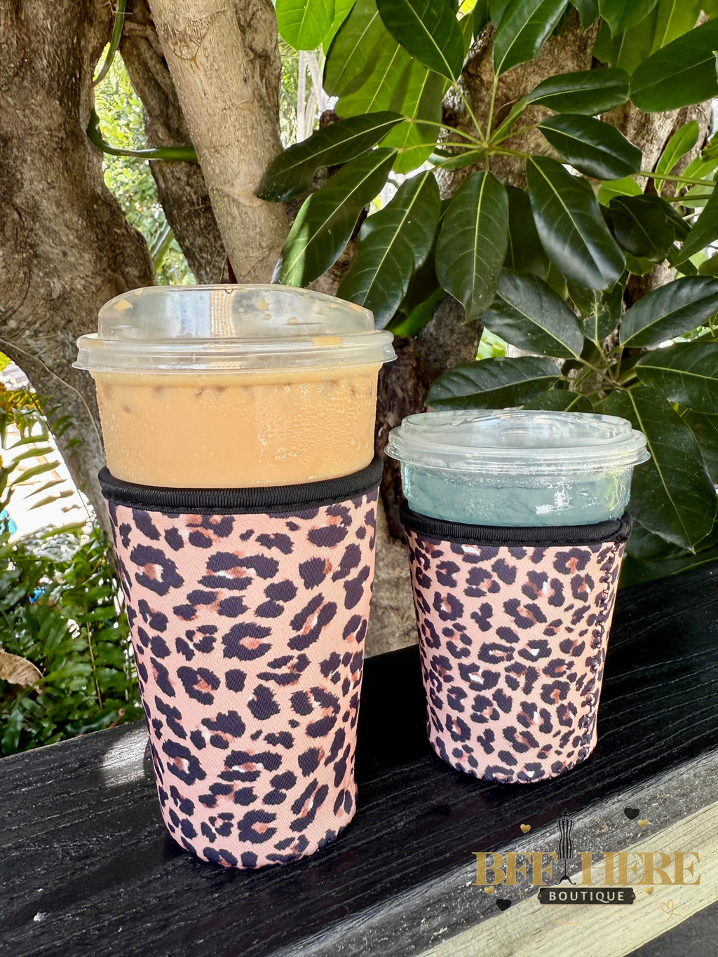 Drink Sleeve by Jess Lea / Leopard (Choice of Size) - BFF Here