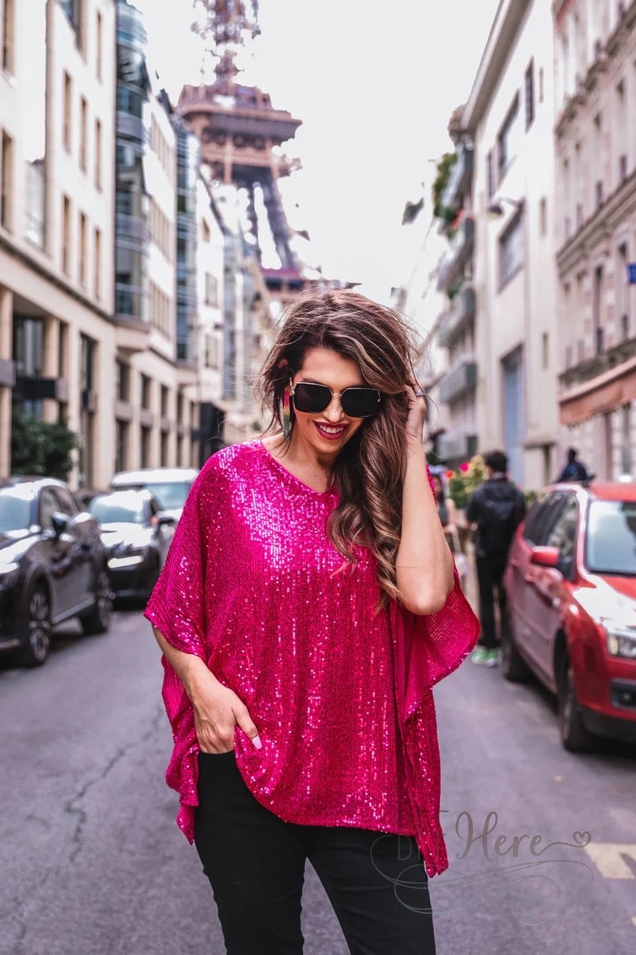 Celebrity Status Sequin Top / Choice of Color - BFF Here