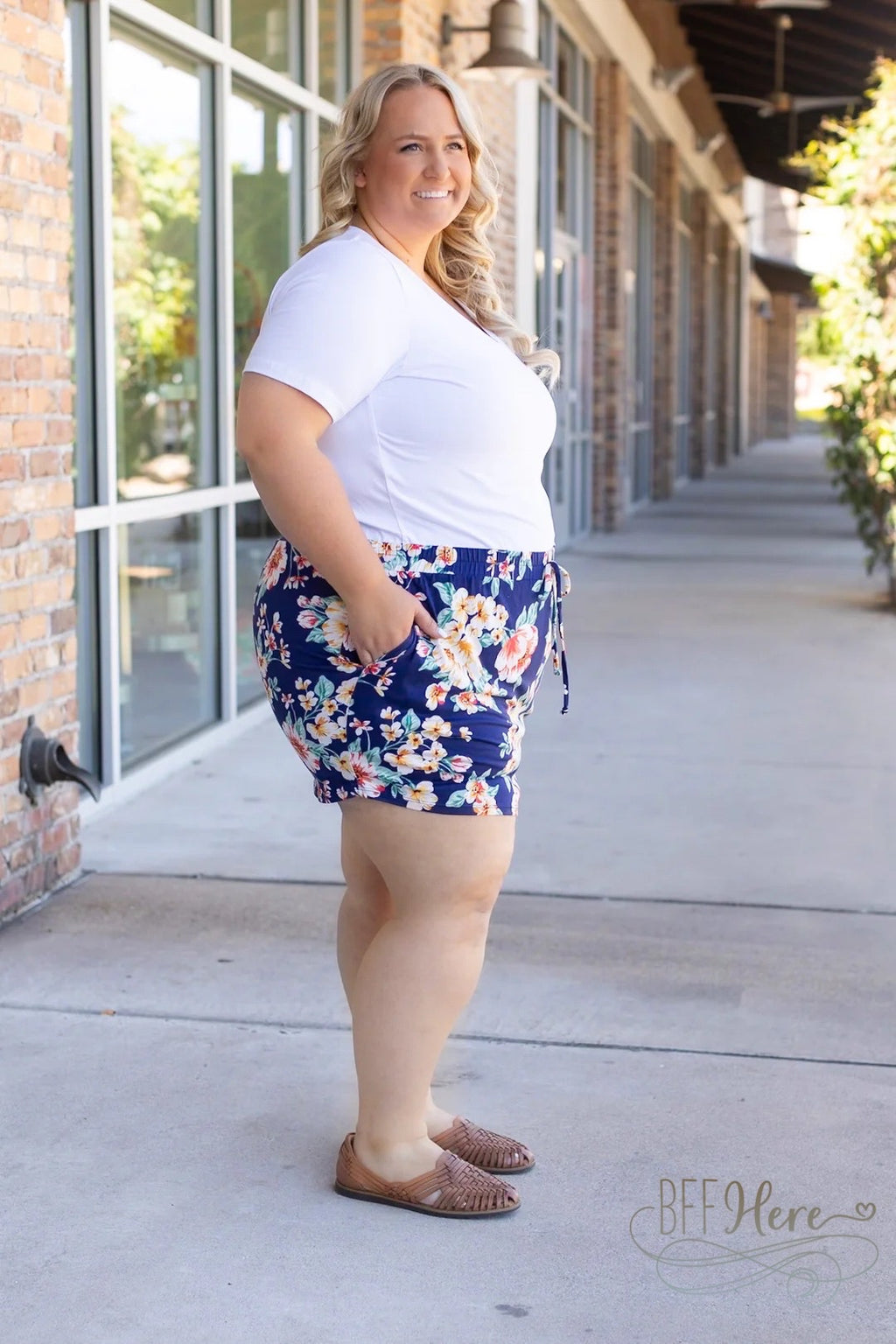 Sienna Skort - Navy Tropical - BFF Here