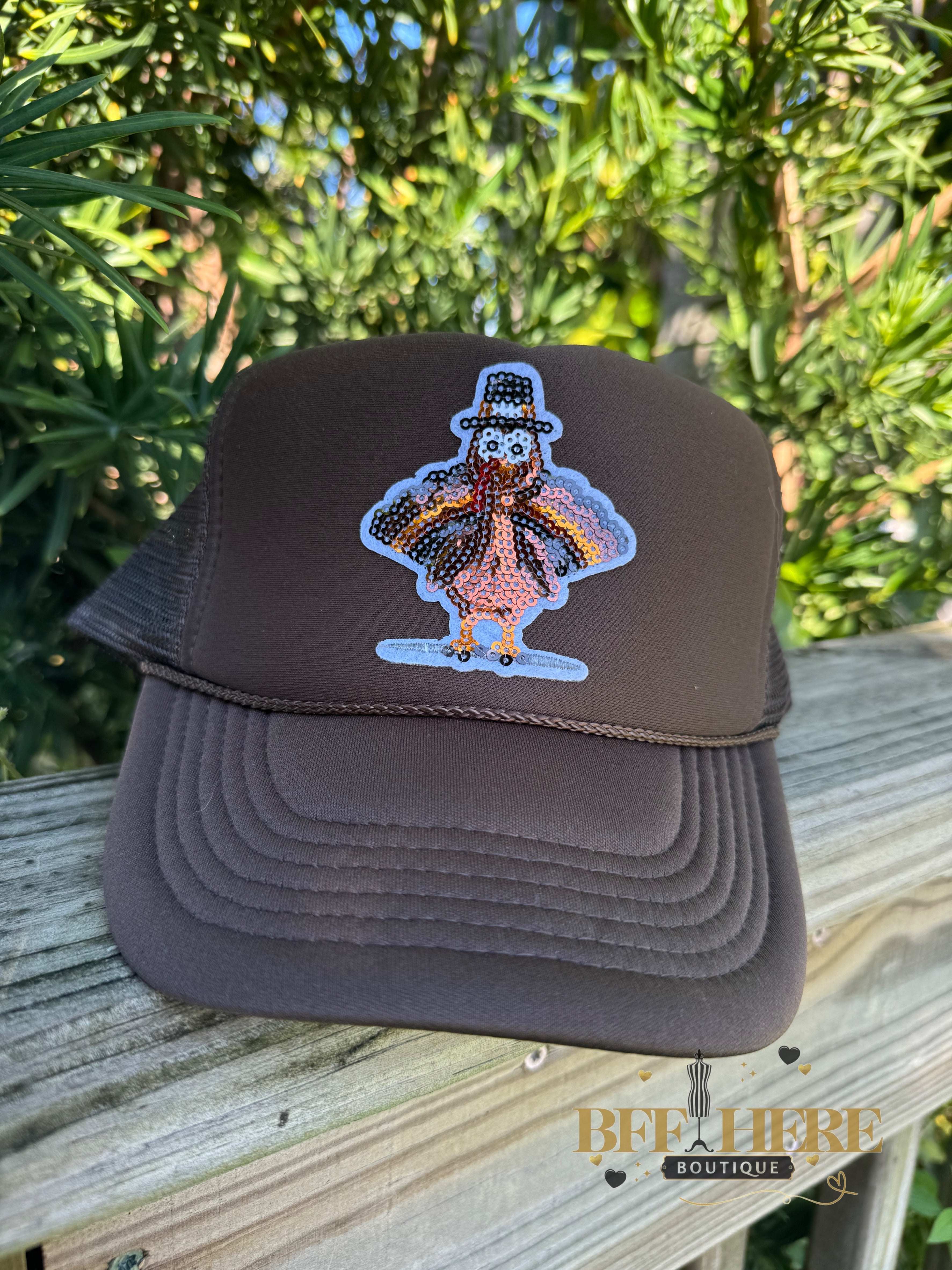 Gobble Gobble Turkey Vintage Hat - BFF Here