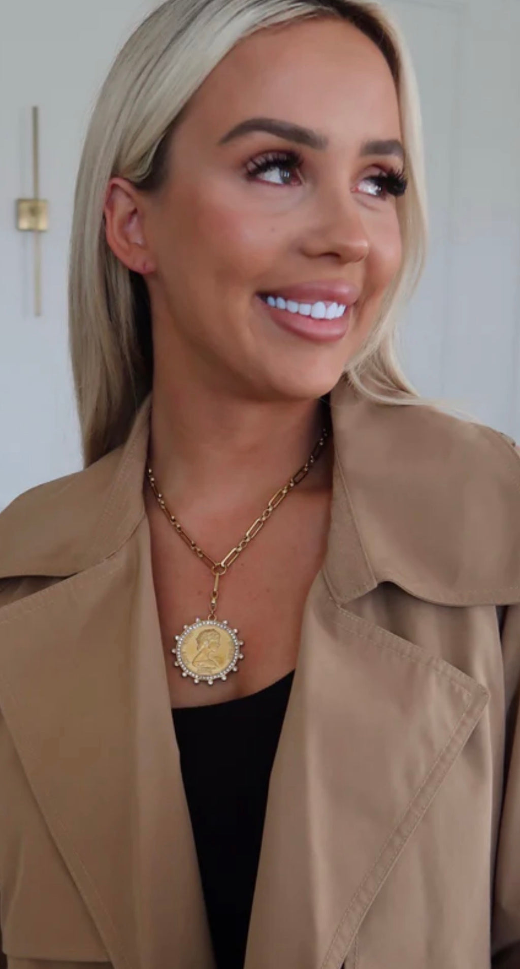 Lariat Coin Necklace by Chansutt Pearls (Ships 2-3 weeks) - BFF Here