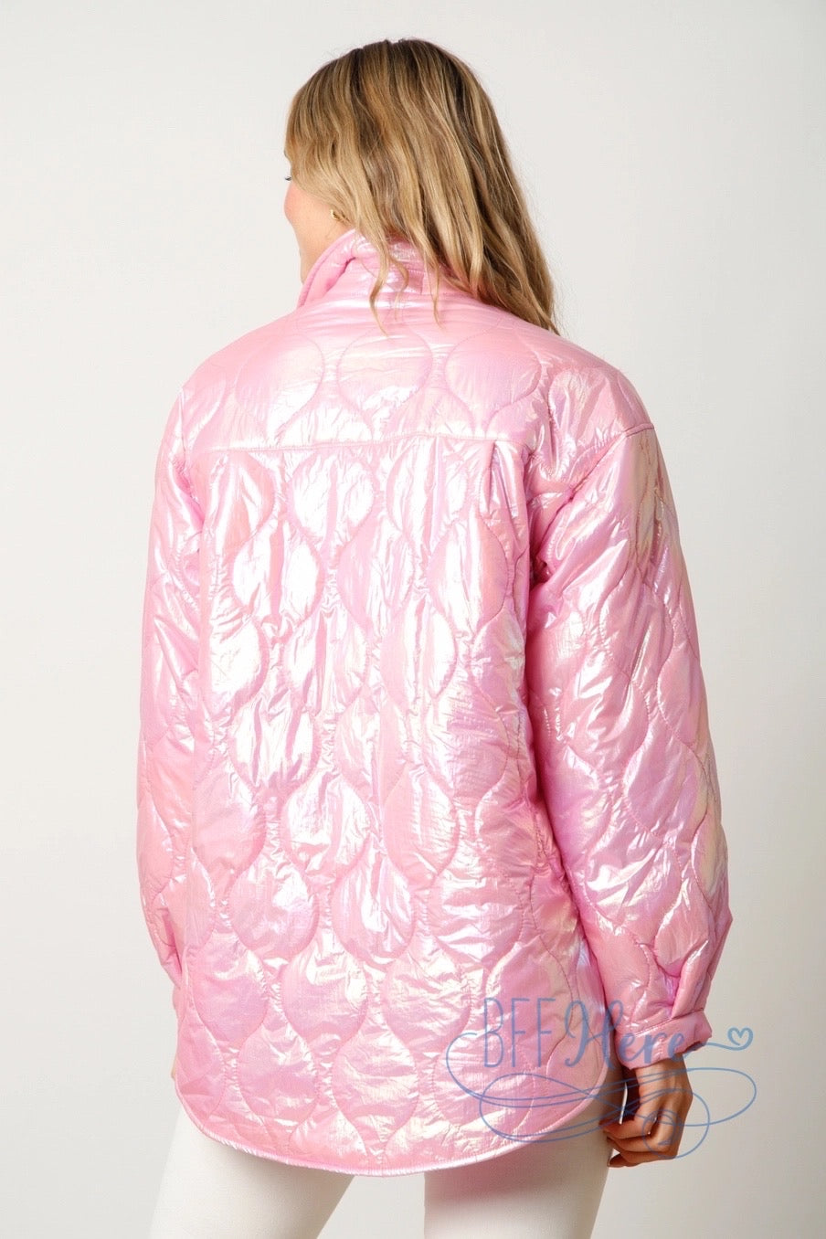 Mystical Glow Iridescent Puffer Jacket / Choice of Color - BFF Here