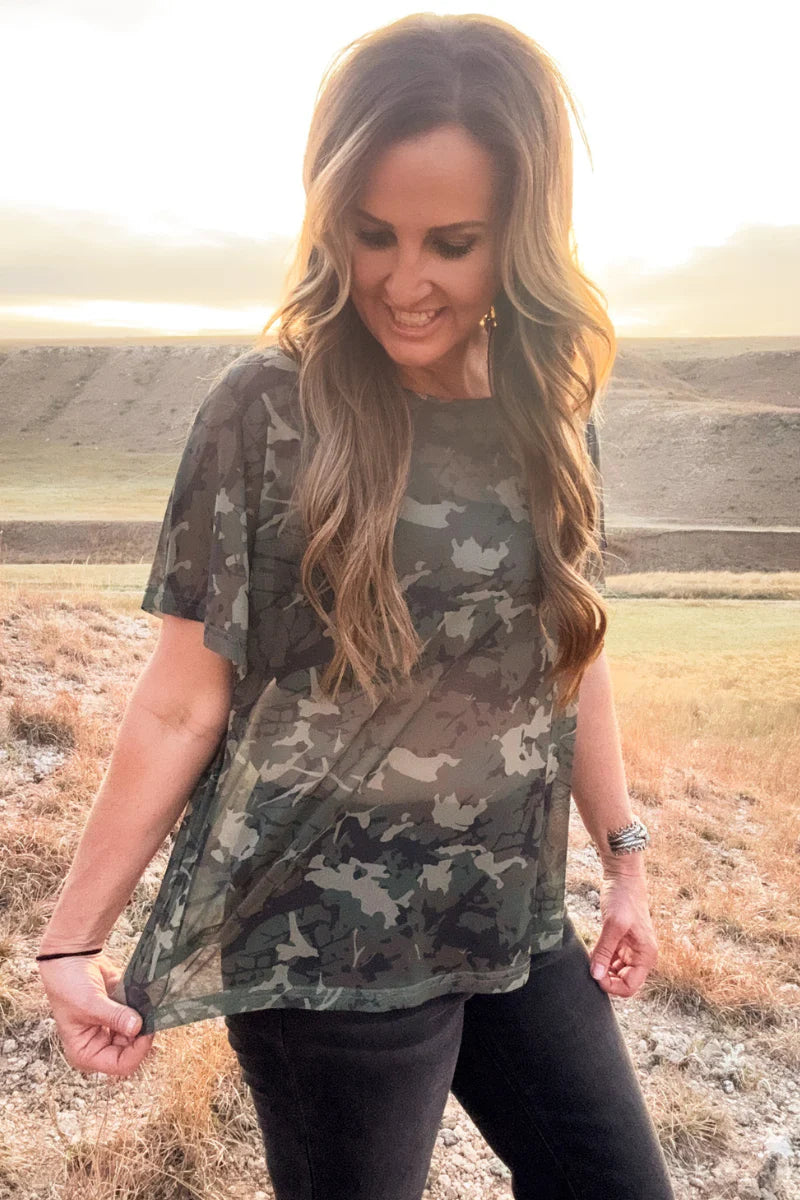 Camo Kreek Mesh Top by Sterling Kreek - BFF Here