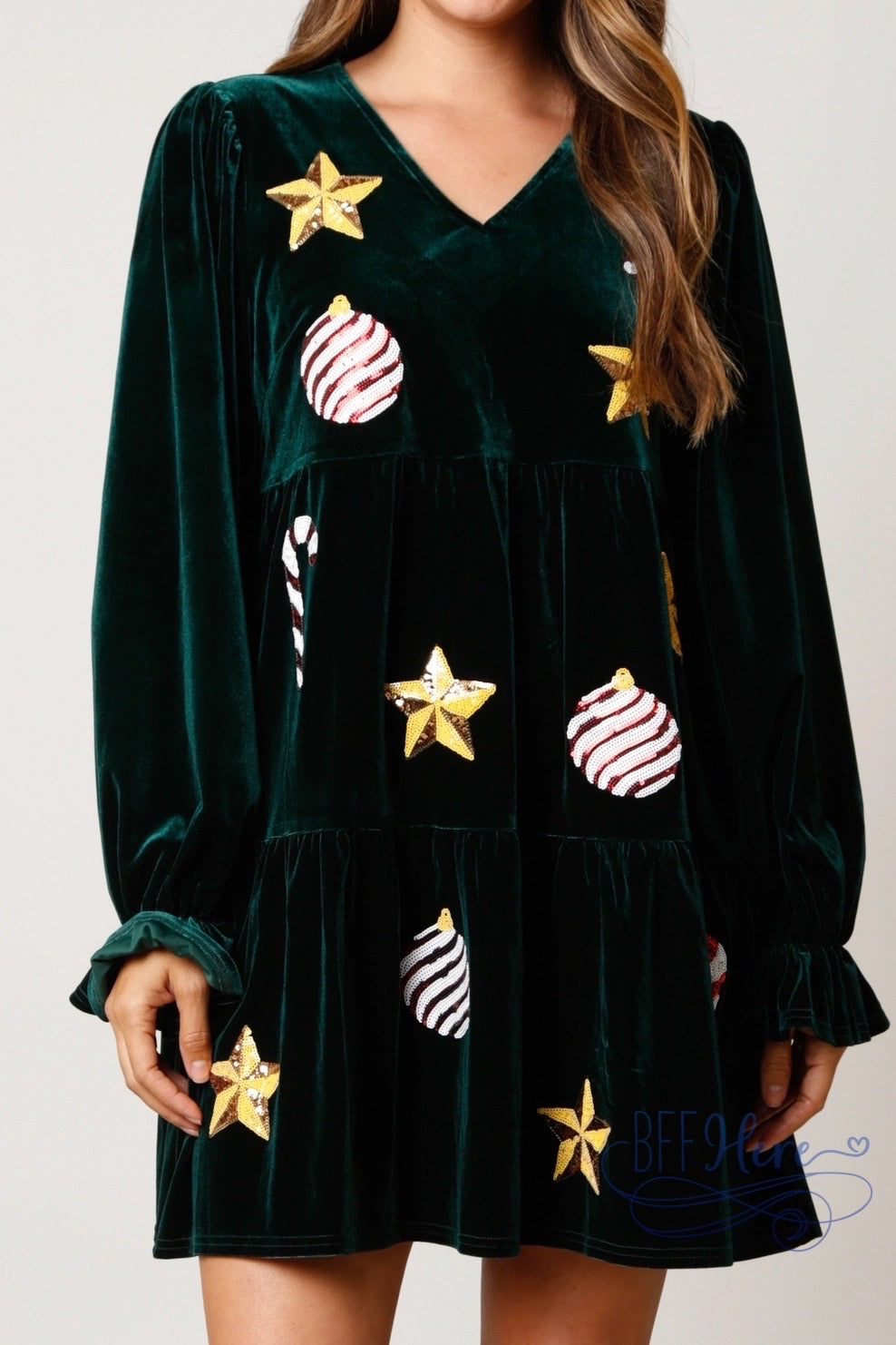 PREORDER:  Luxe Holiday: Velvet Christmas Dresses for Enchanting Evenings (Ships Middle Of November) - BFF Here