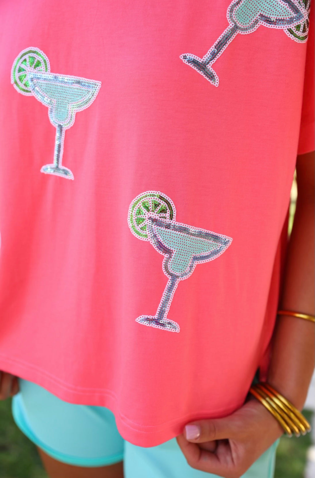Margaritaville Sequin Patch Top by Jess Lea - BFF Here