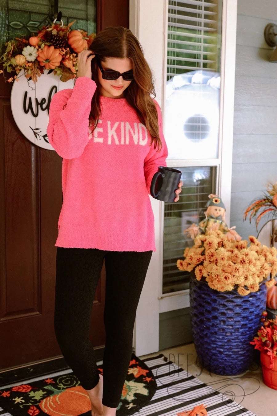 Be Kind Cozy Sweater - BFF Here