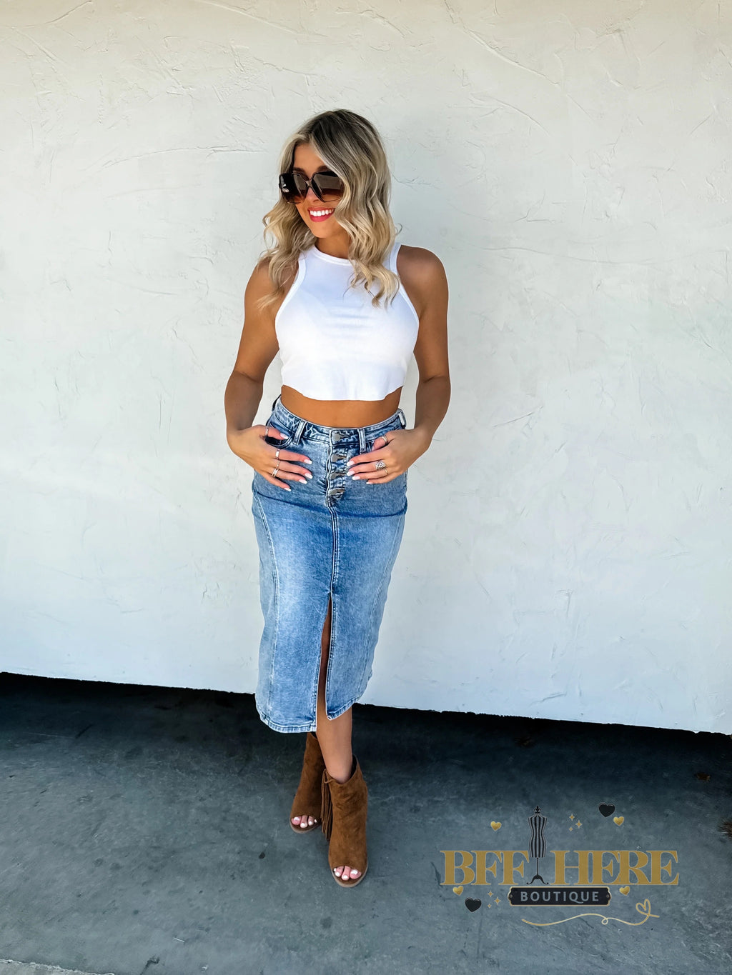 Jules Denim Skirt by Blakeley - BFF Here