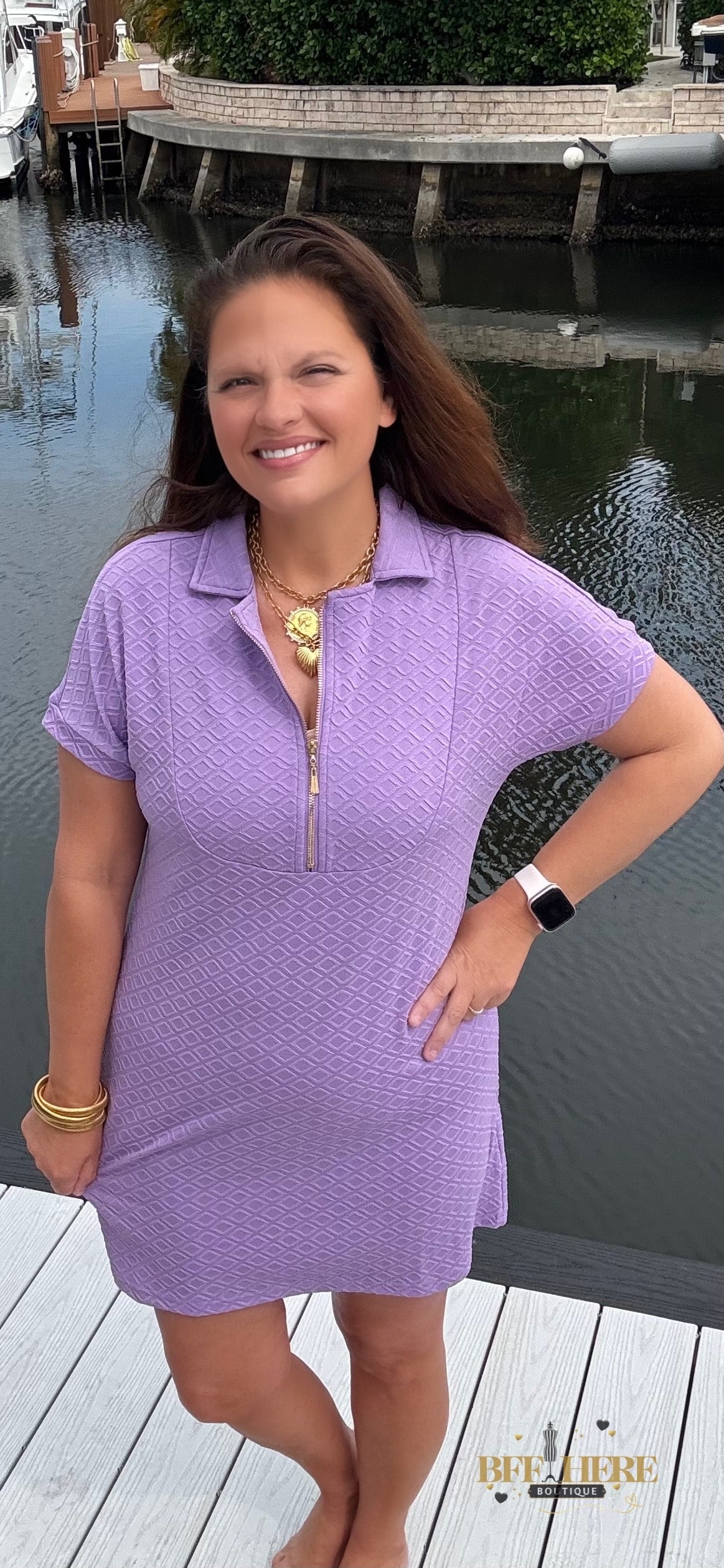 Ezra Textured Zipper Dress by Jess Lea / Choice of Color - BFF Here