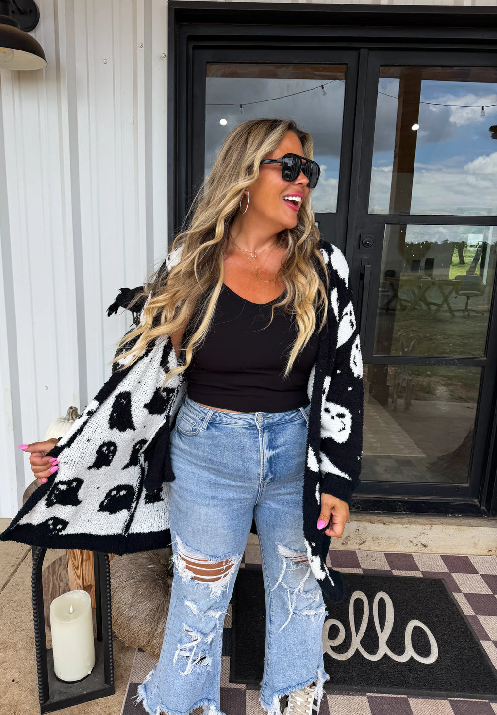 PREORDER: Boo Crew Reversible Cloud Cardigan by Blakeley (ETA September)