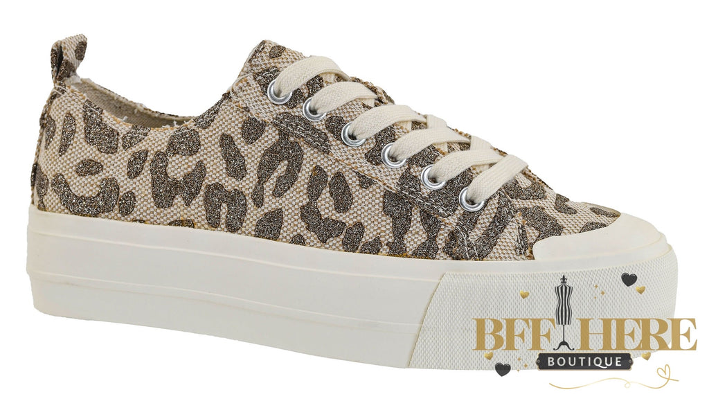 Take The Lead - Tan Sparkle Leopard by Corkys - BFF Here