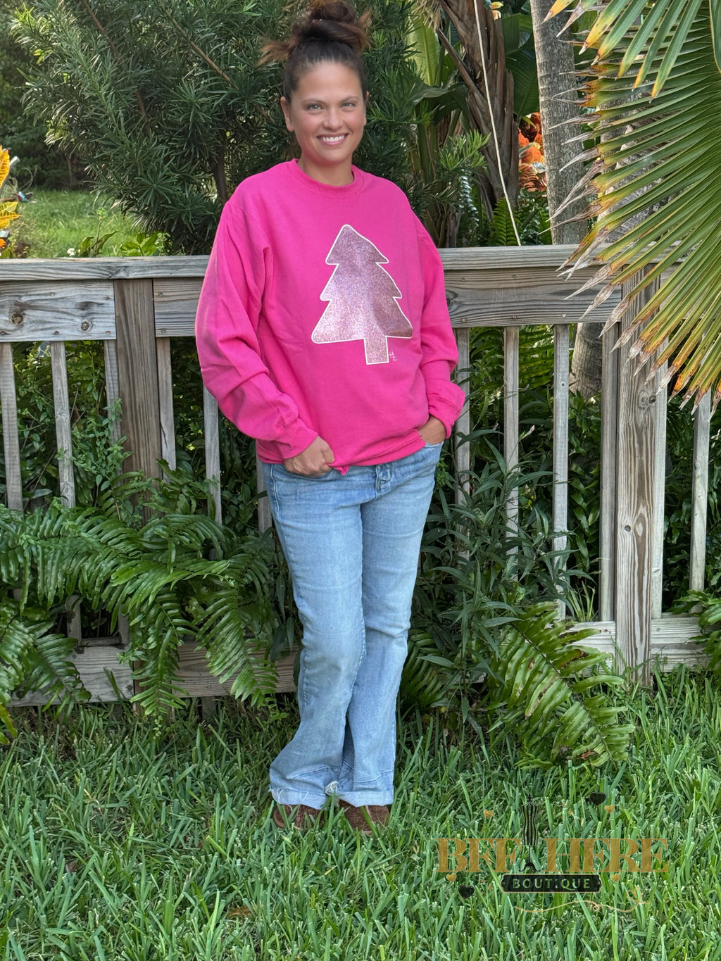 Oh Christmas Tree Sparkle Sweatshirt - BFF Here