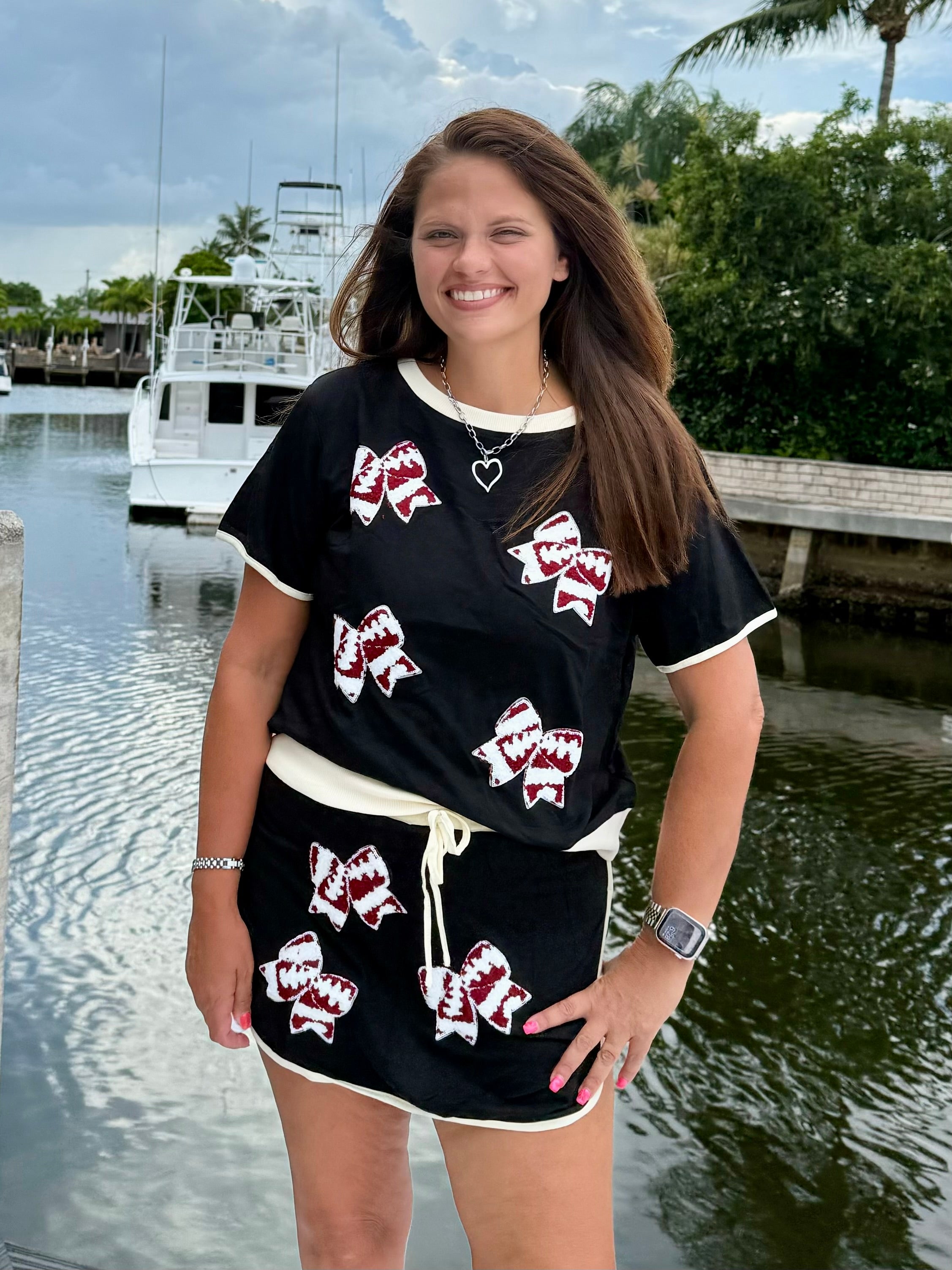 Touchdowns & Bows Lounge Set - BFF Here