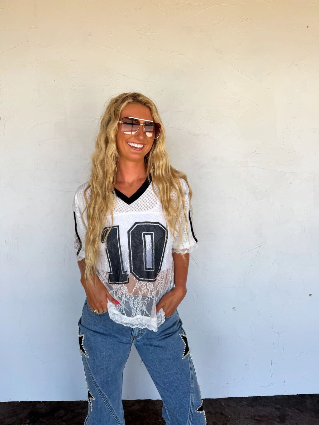 PREORDER: Bleacher Babe Lace Jersey by Blakeley (ETA: July)