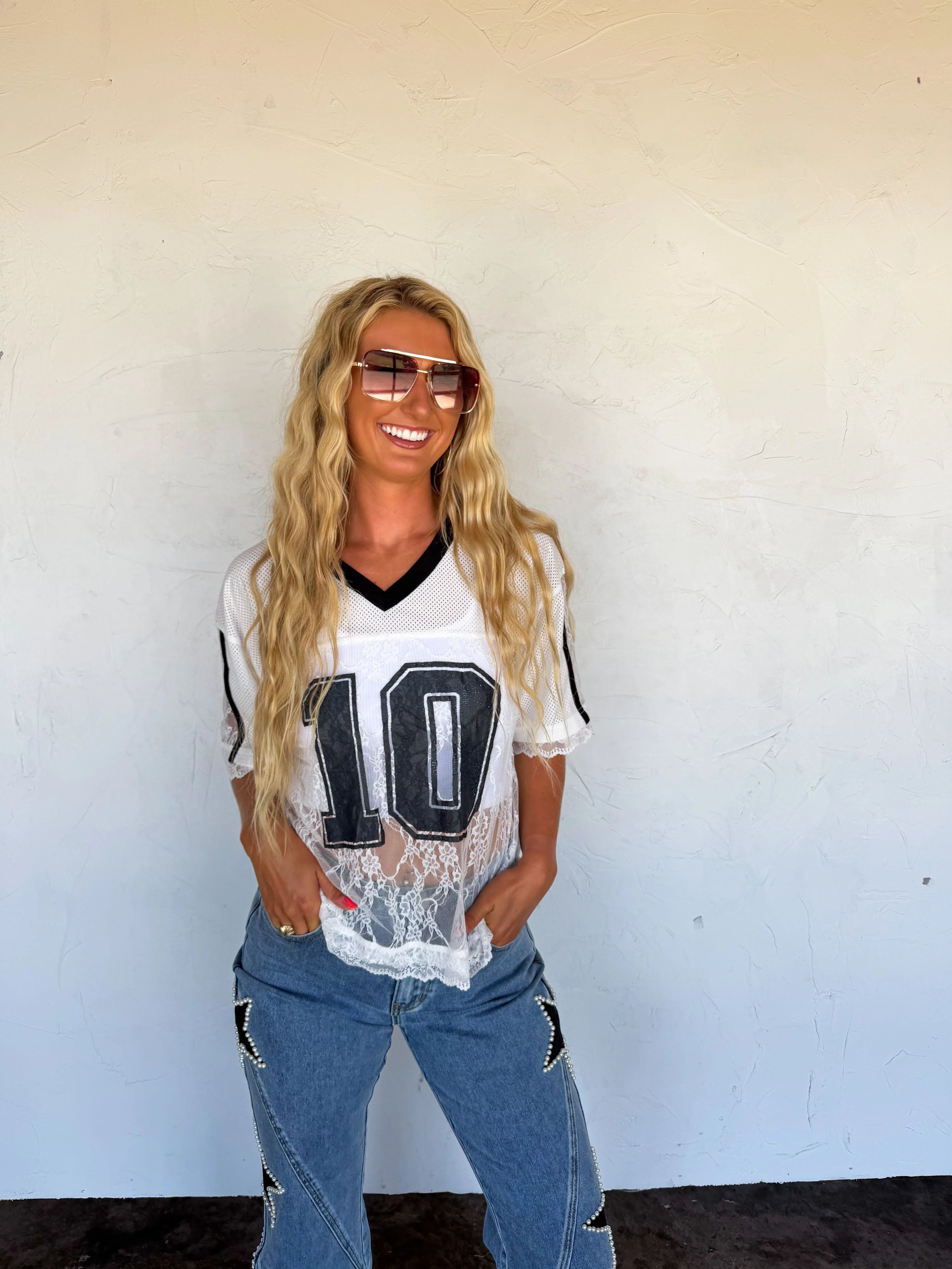 PREORDER: Bleacher Babe Lace Jersey by Blakeley (ETA: July)