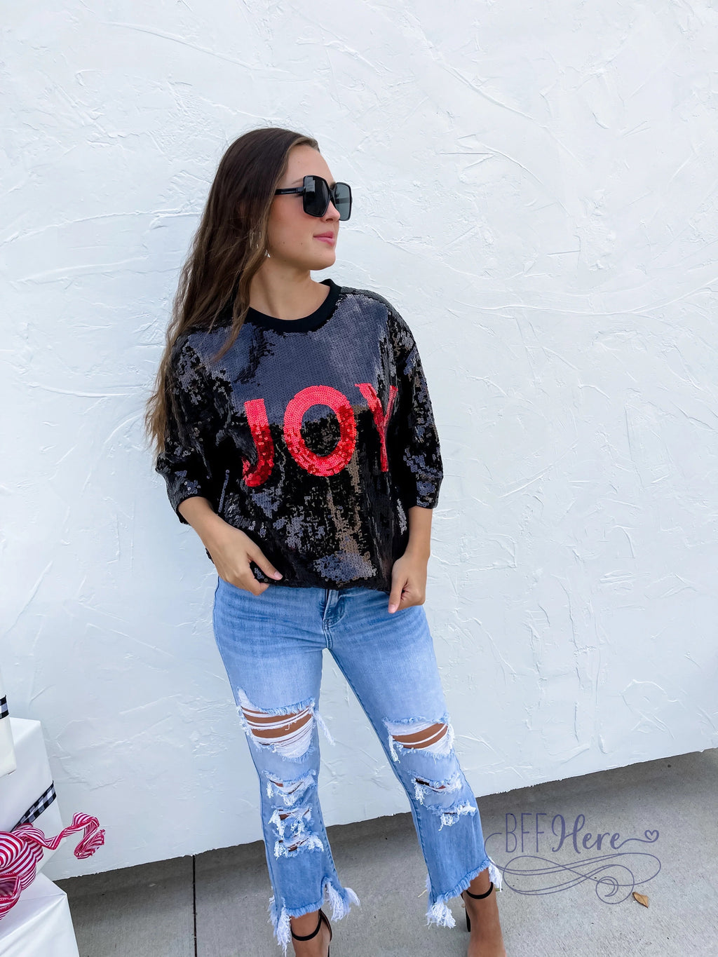 PREORDER: Merry and Bright Sequin Top / Choice of Style (Ships Beginning of December) - BFF Here