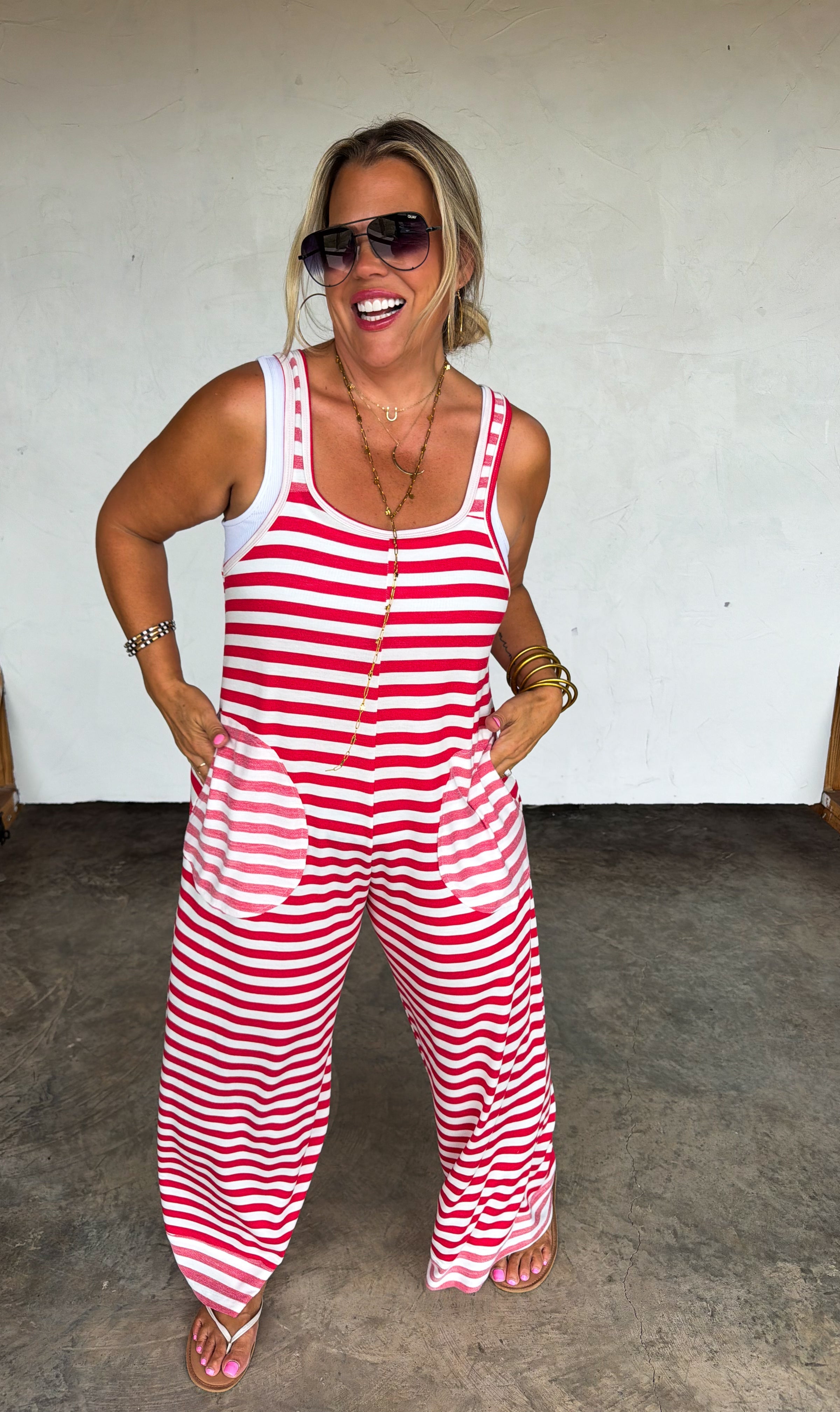 PREORDER- Ricki Stripe Terry Romper by Blakeley (ETA: August) - BFF Here