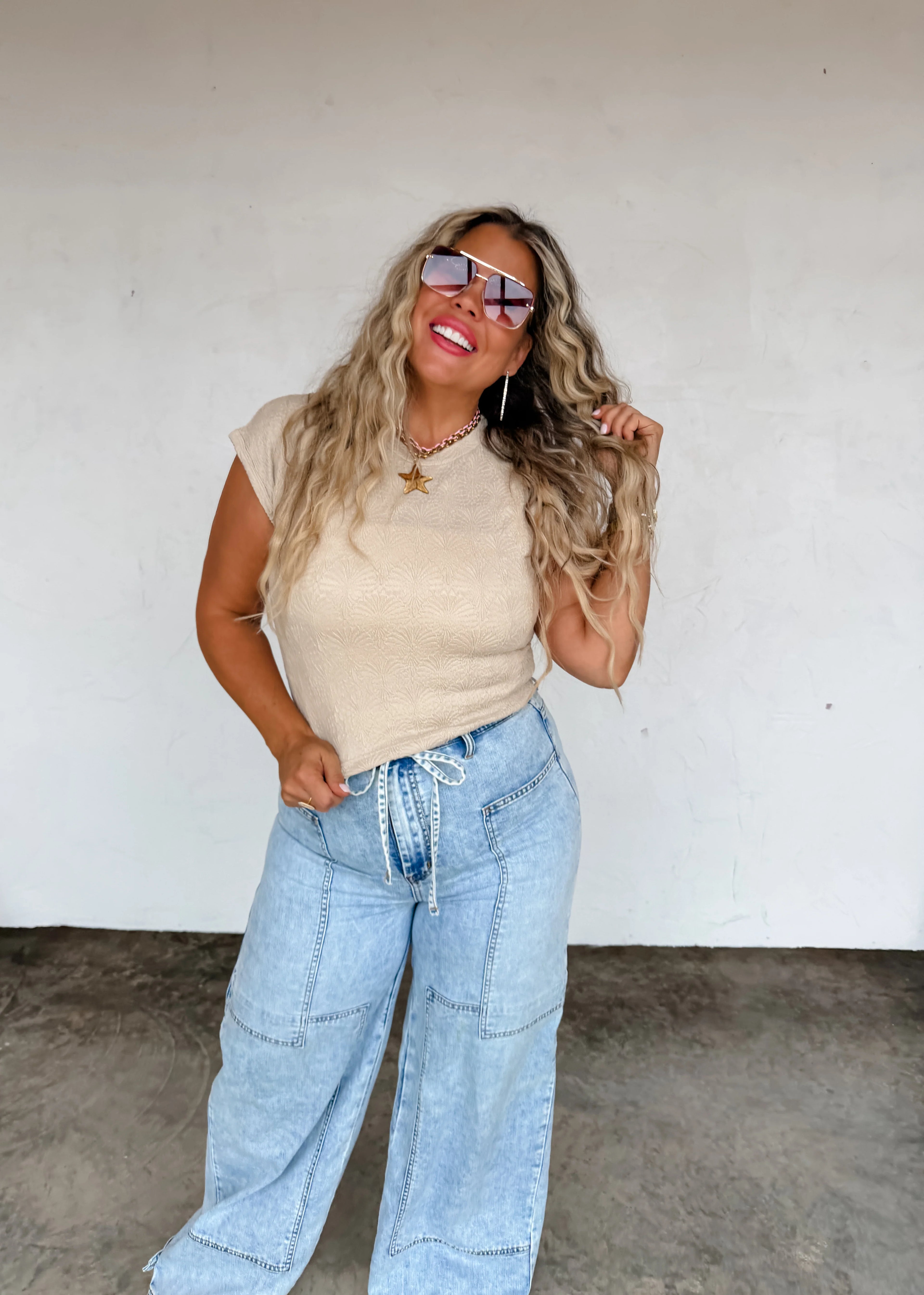 PREORDER: Harley Cap Sleeve Basic Top by Blakeley (ETA late February / early March)