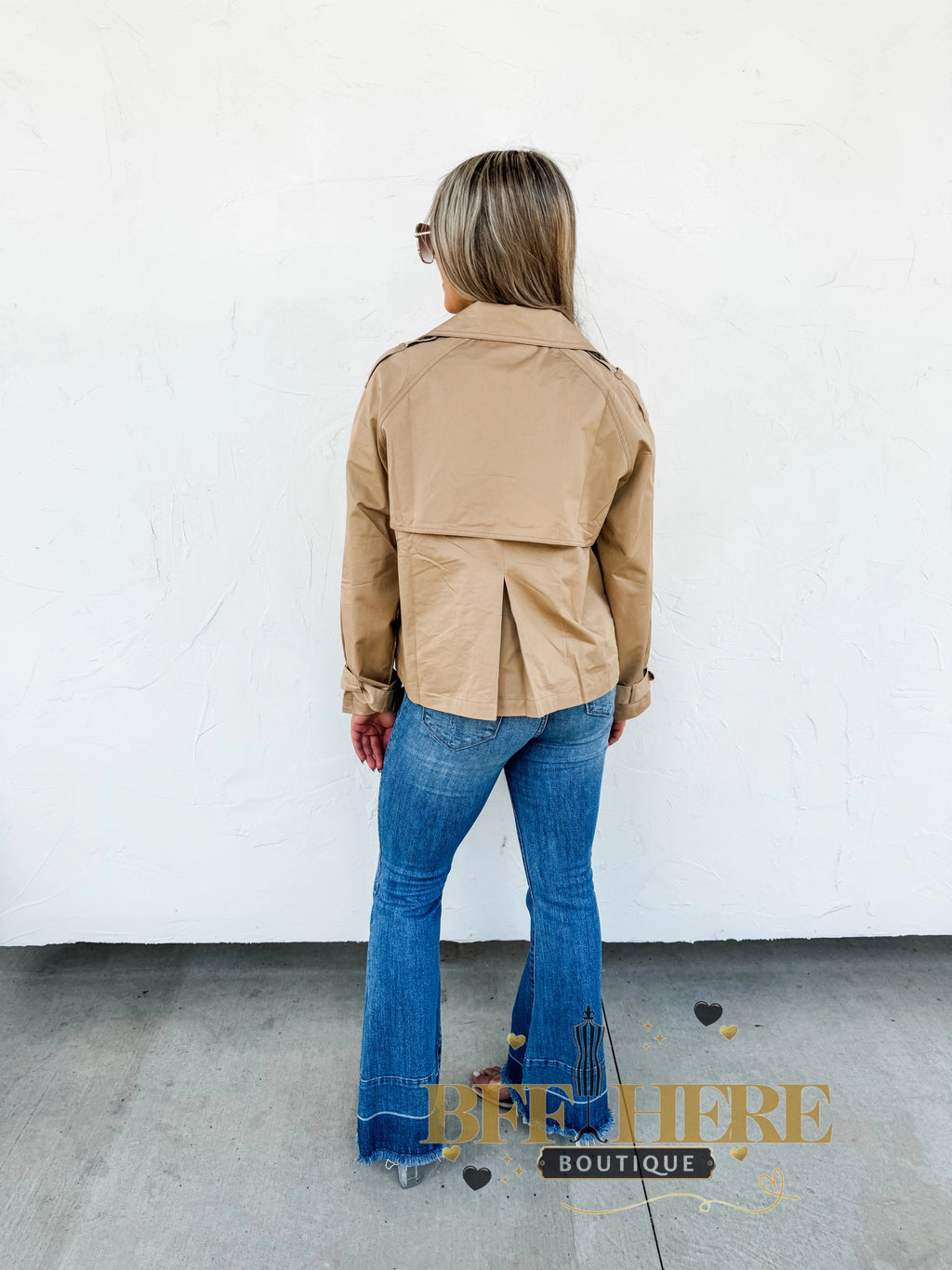 Rossi Crop Trench Coat by Blakeley - BFF Here